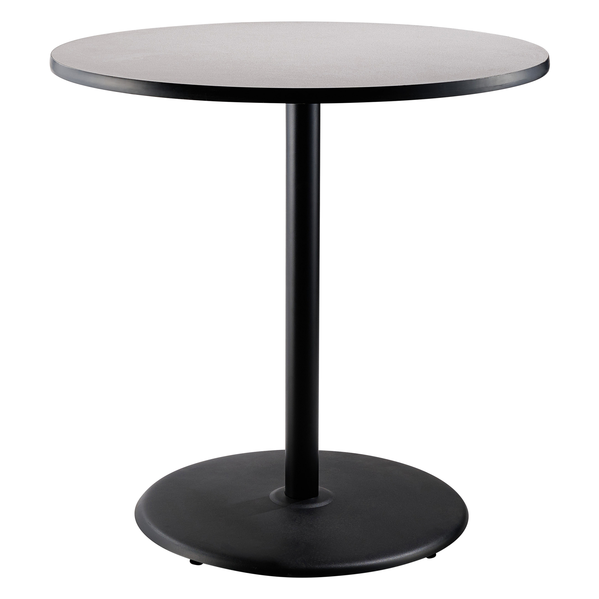 Cafe Table, 36x36x42Round """"R"""" Base, Height 42 in, Model# - National Public Seating CT13636RBPBTMGY