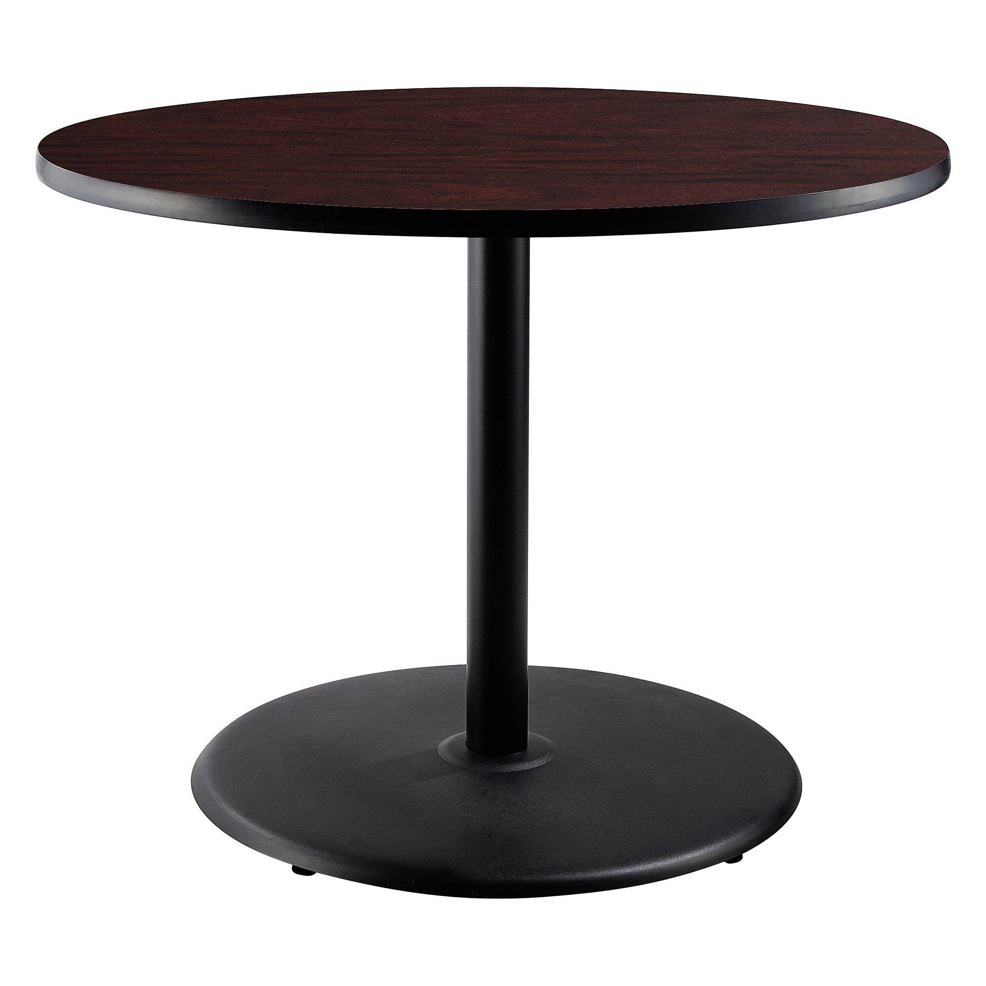 "National Public Seating, Cafe Table, 36x36x30 Round ""R"" Base, Height 30 in, Model CT13636RDPBTMMY"