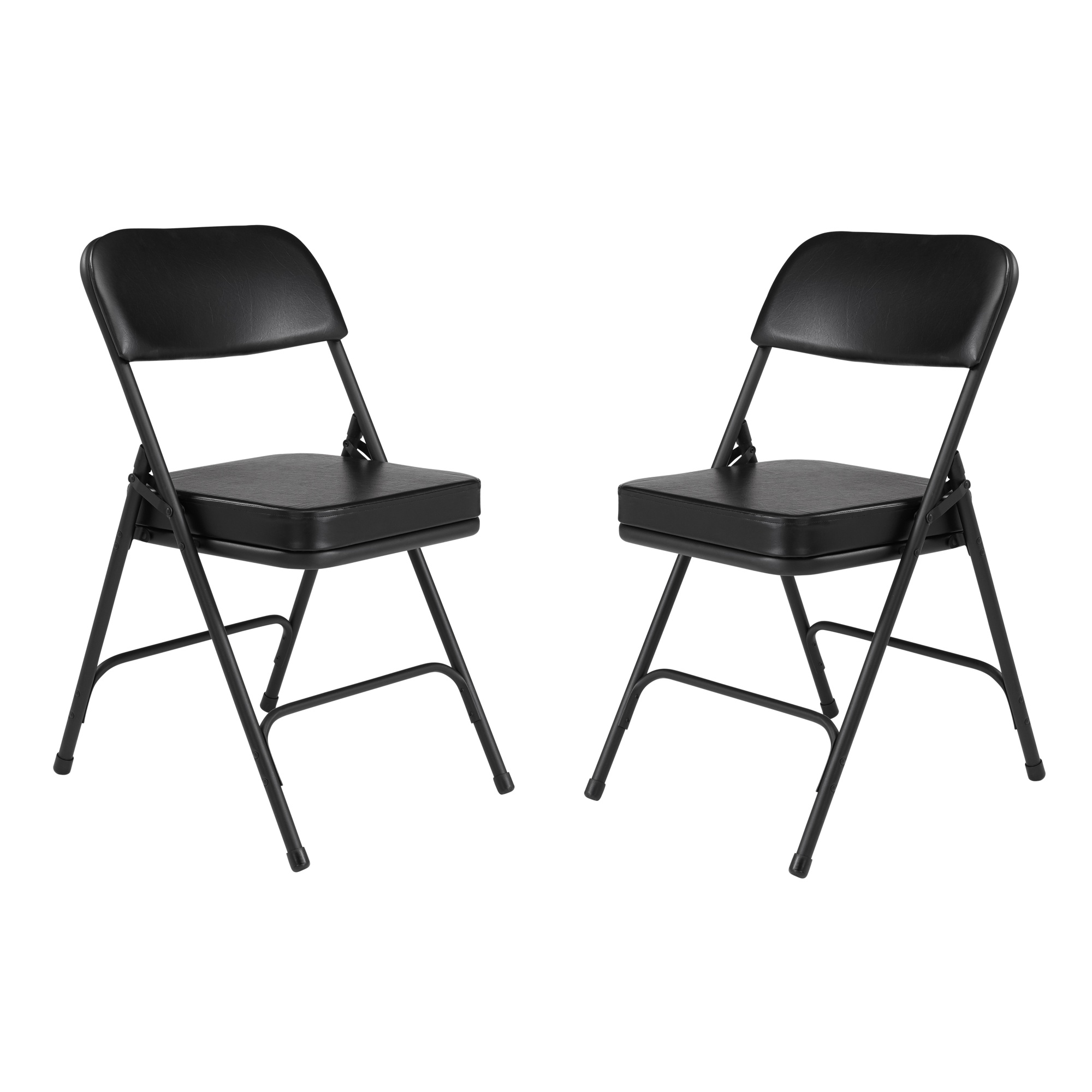 National Public Seating, 3200 Series 2Inch Vinyl Folding Chair, Primary Color Black, Included (qty.) 2, Seating Type Folding Chair, Model 3210