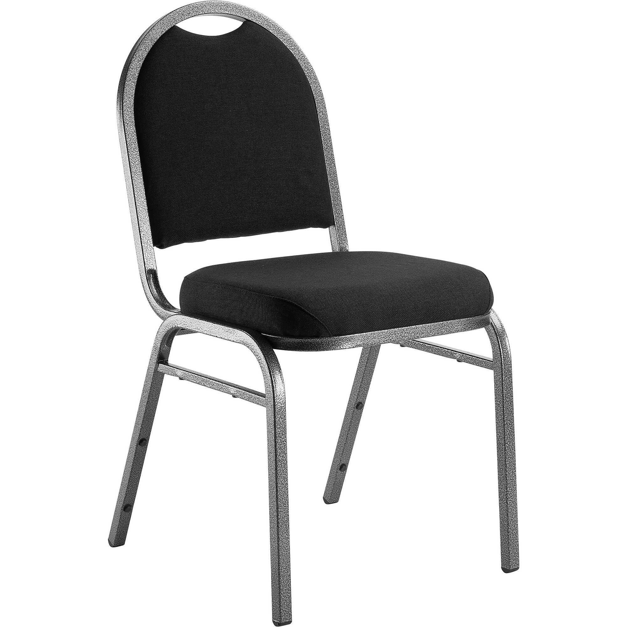 National Public Seating, 9200 Series Fabric Stack Chair, Primary Color Black, Included (qty.) 1, Seating Type Dining Chair, Model 9260-SV