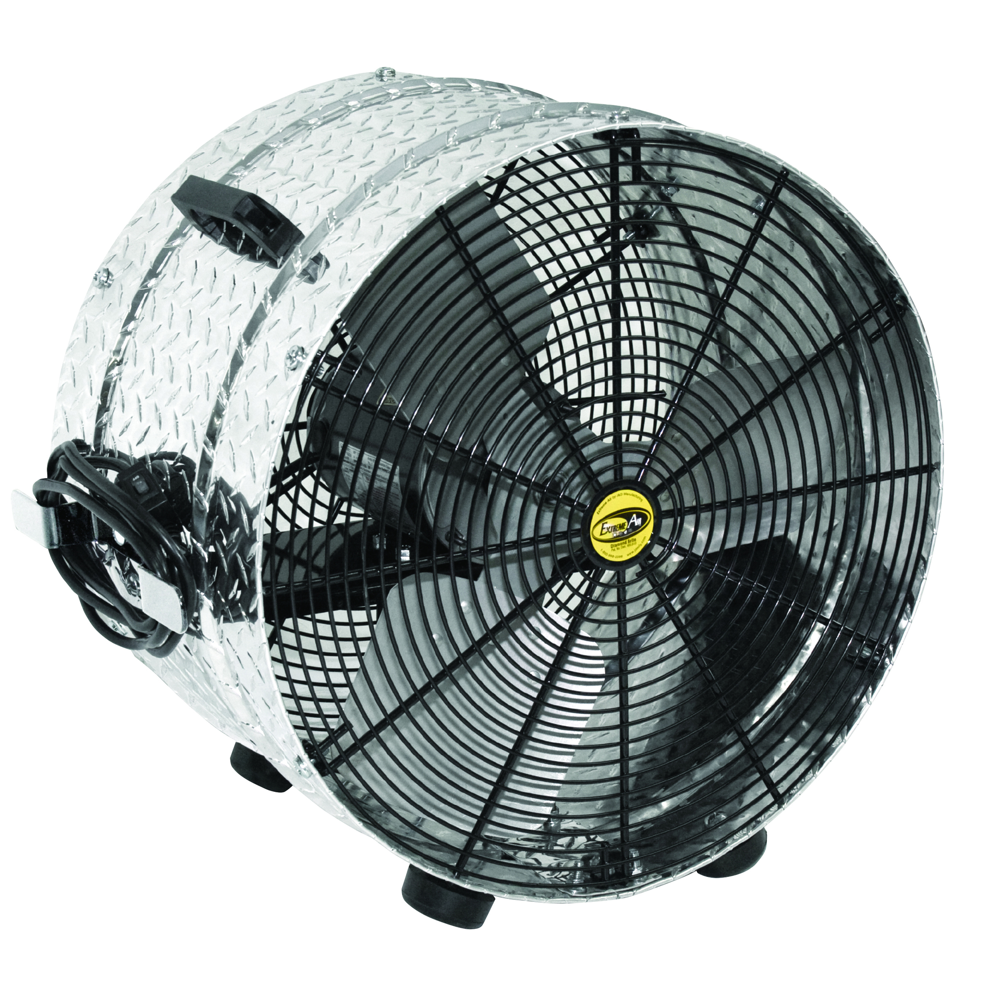 J&D Mfg., Drum Fan, 20Inch, Diamond Brite, DD,115V, 1/2HP, 1PH, Fan Diameter 20 in, Volts 115 Model VI2012B1