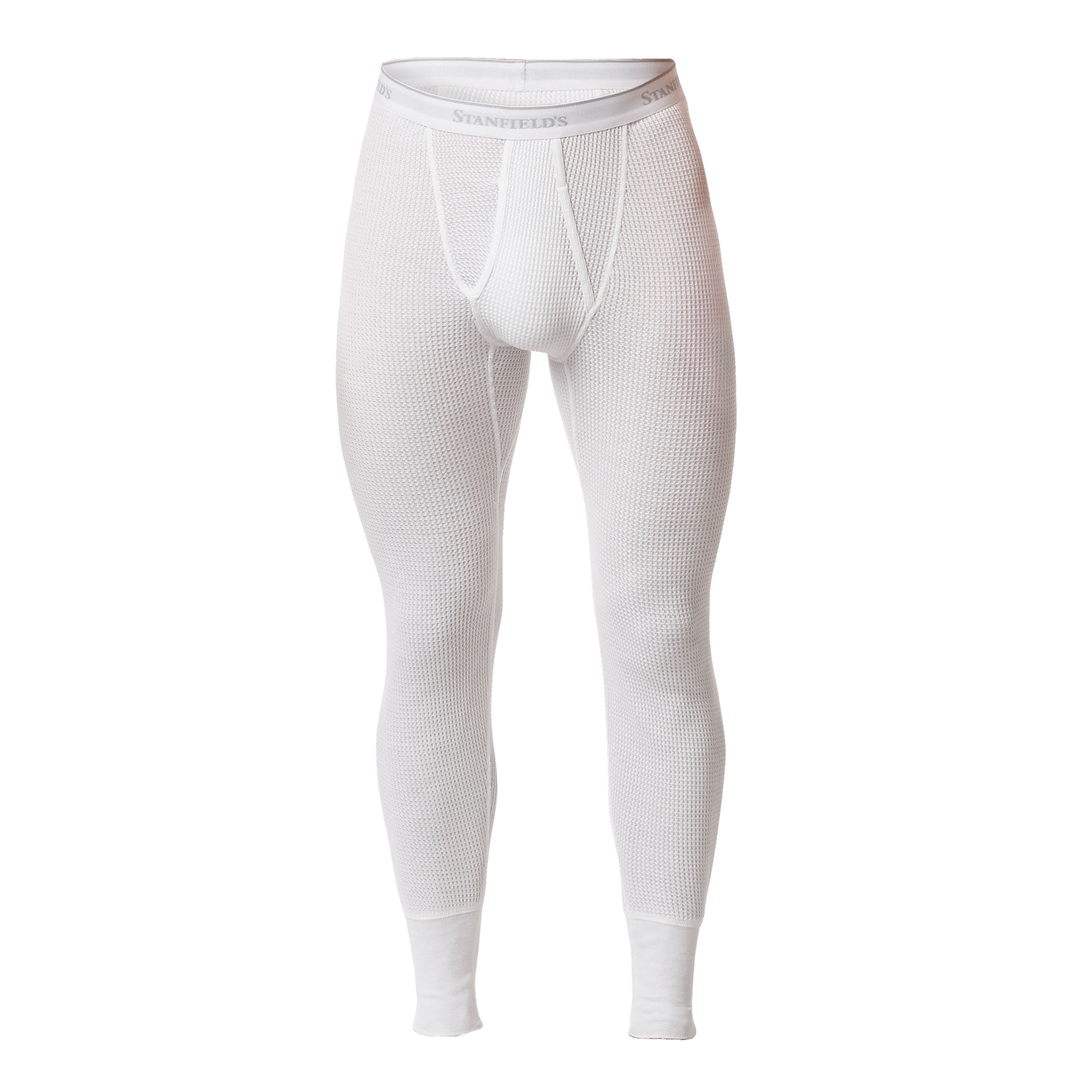 Stanfield's, Men's Thermal Waffle Knit Long Johns, Size S, Color WHITE, Model 6622-White-S