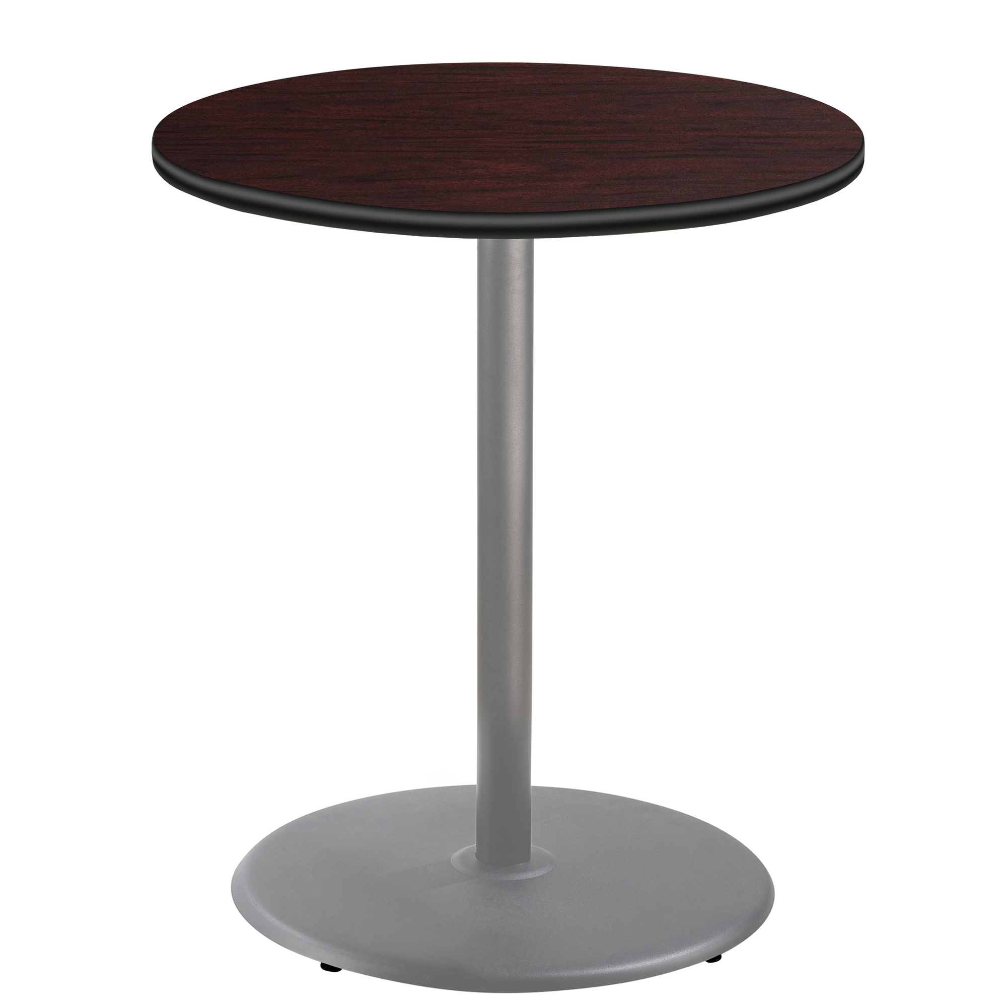 "National Public Seating, Cafe Table, 36x36x42Round ""R"" Base, Height 42 in, Model CTG13636RBPBTMMY"