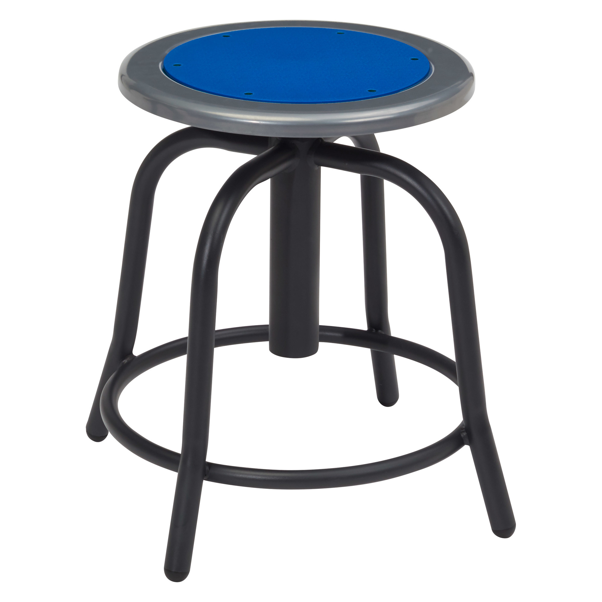 National Public Seating, 18â - 24â Height Adjust Swivel Stool, Primary Color Blue, Included (qty.) 1, Seating Type Office Stool, Model 6825-10
