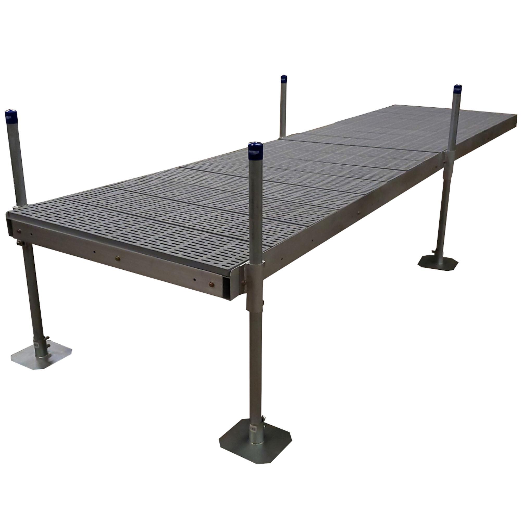 Patriot Docks, Low Profile Stationary Dock, Poly Decking-4ft. Pipe, Product Type Dock, Length 96 in, Width 48 in, Model 10504