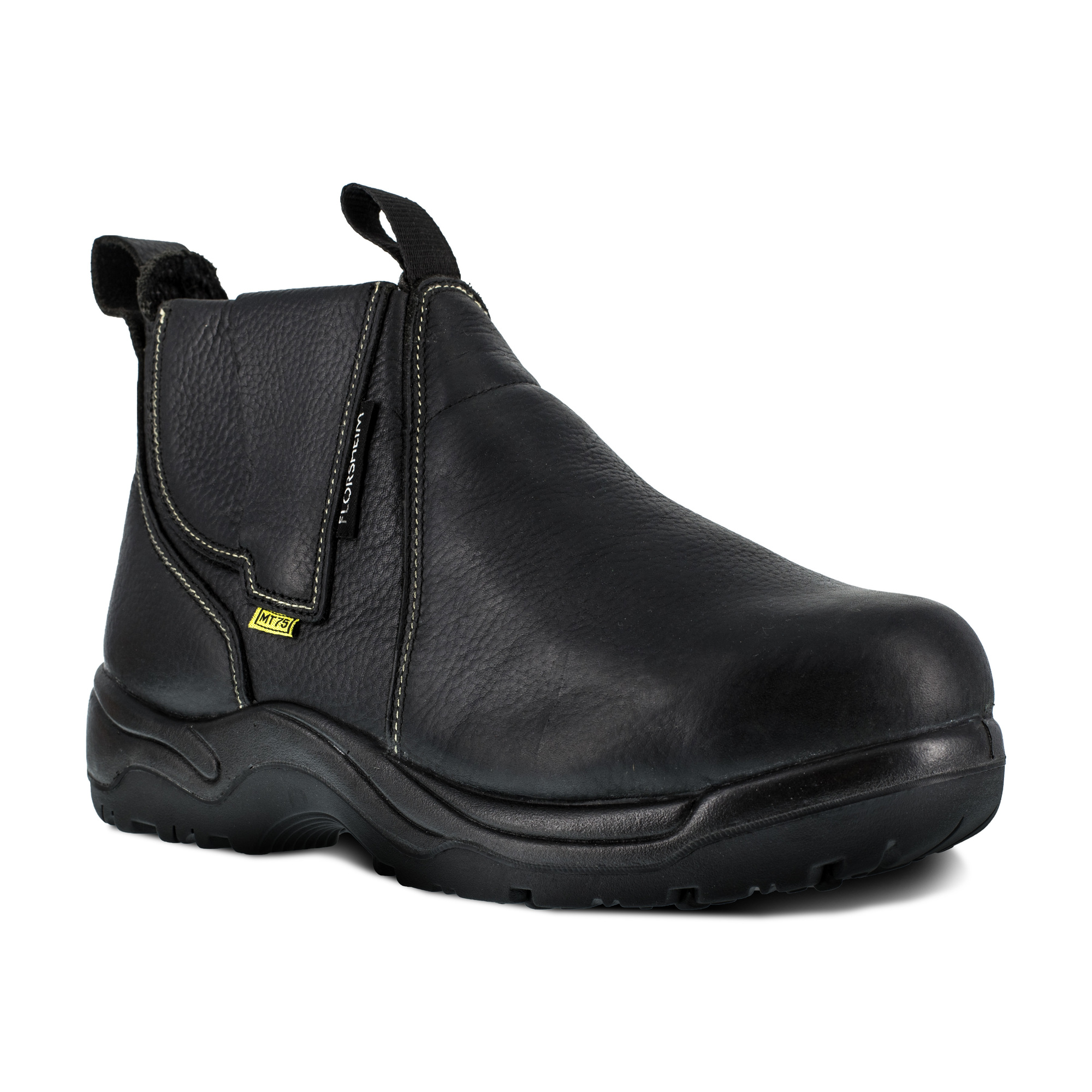 Florsheim Work, 6Inch Quick Release Work Boot, Size 14, Width Medium, Color Black, Model FE690