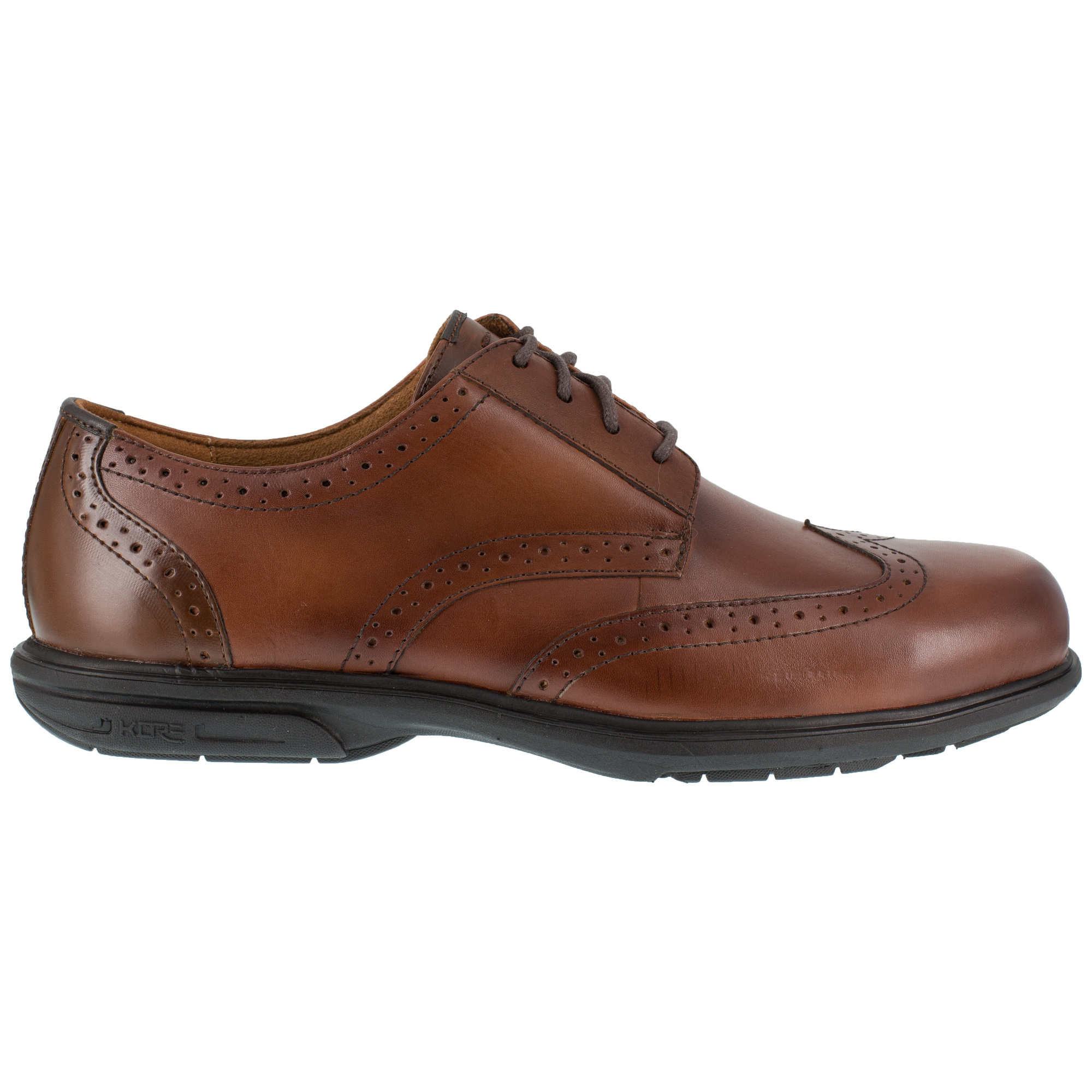 Florsheim Work, Wing Tip Lace-Up, Size 10, Width Wide, Color Brown, Model FS2023