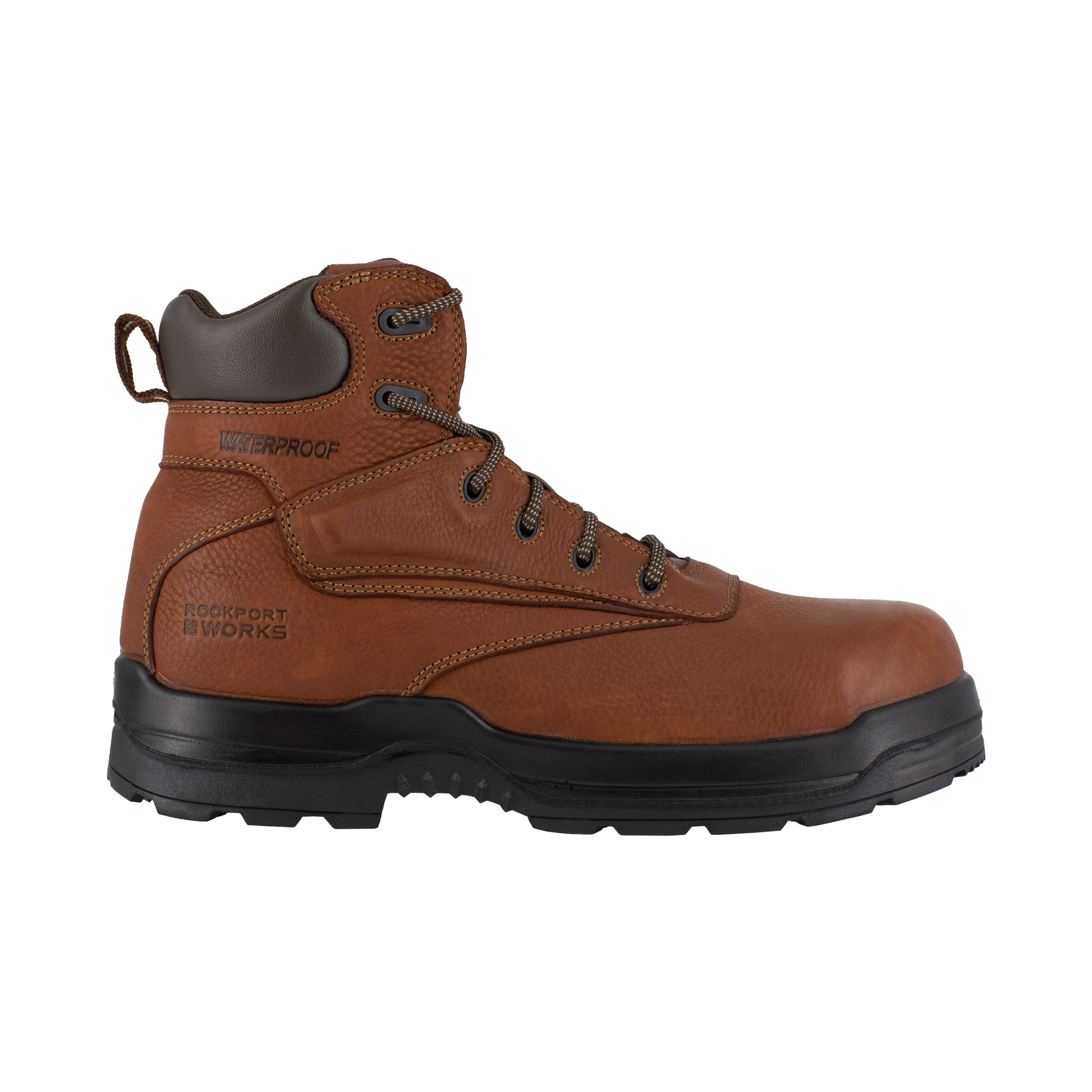 Rockport Works, 6Inch Waterproof Work Boot, Size 11, Width Wide, Color Deer Tan, Model RK6628