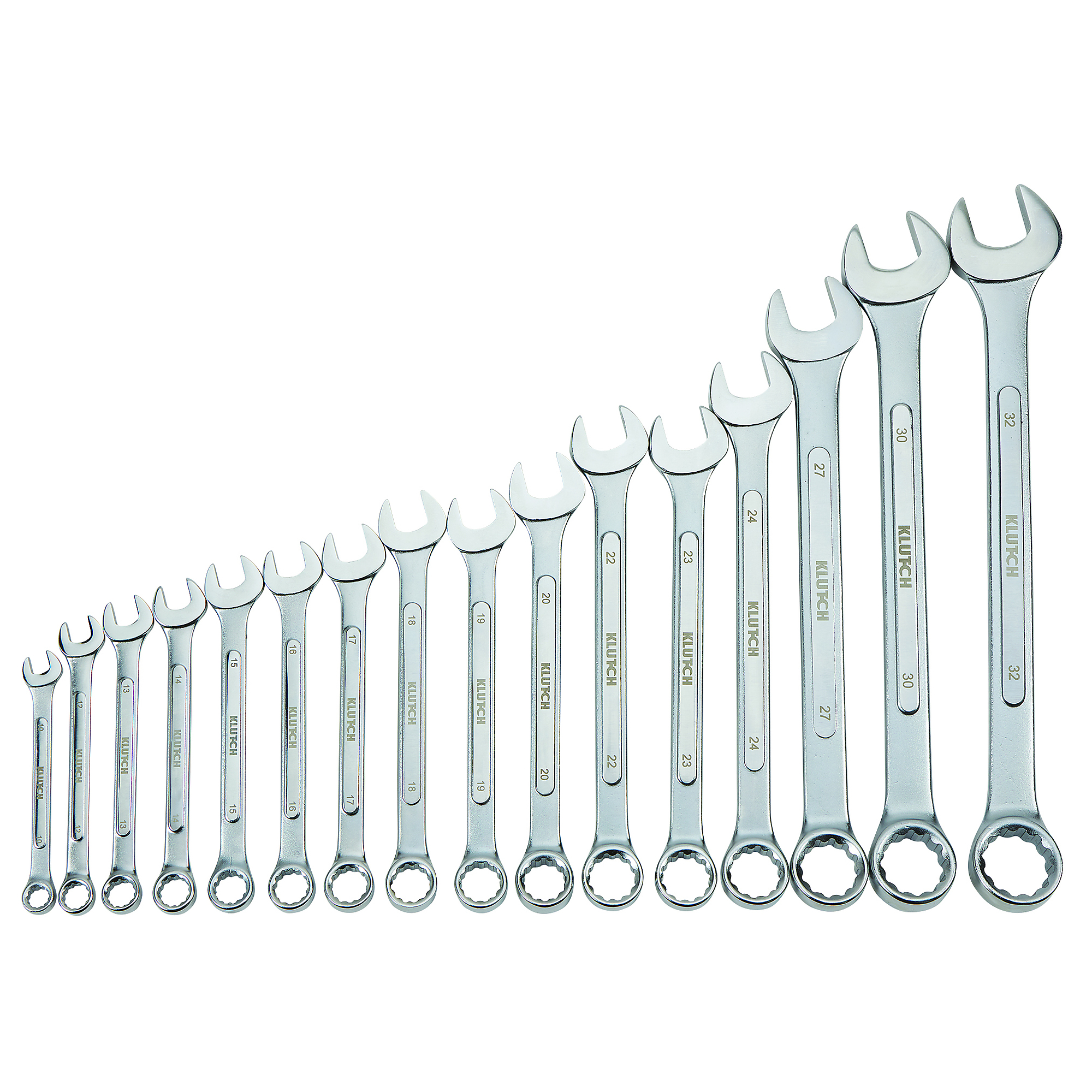 Klutch 16-Piece Raised Panel Metric Wrench Set, Model 59084A
