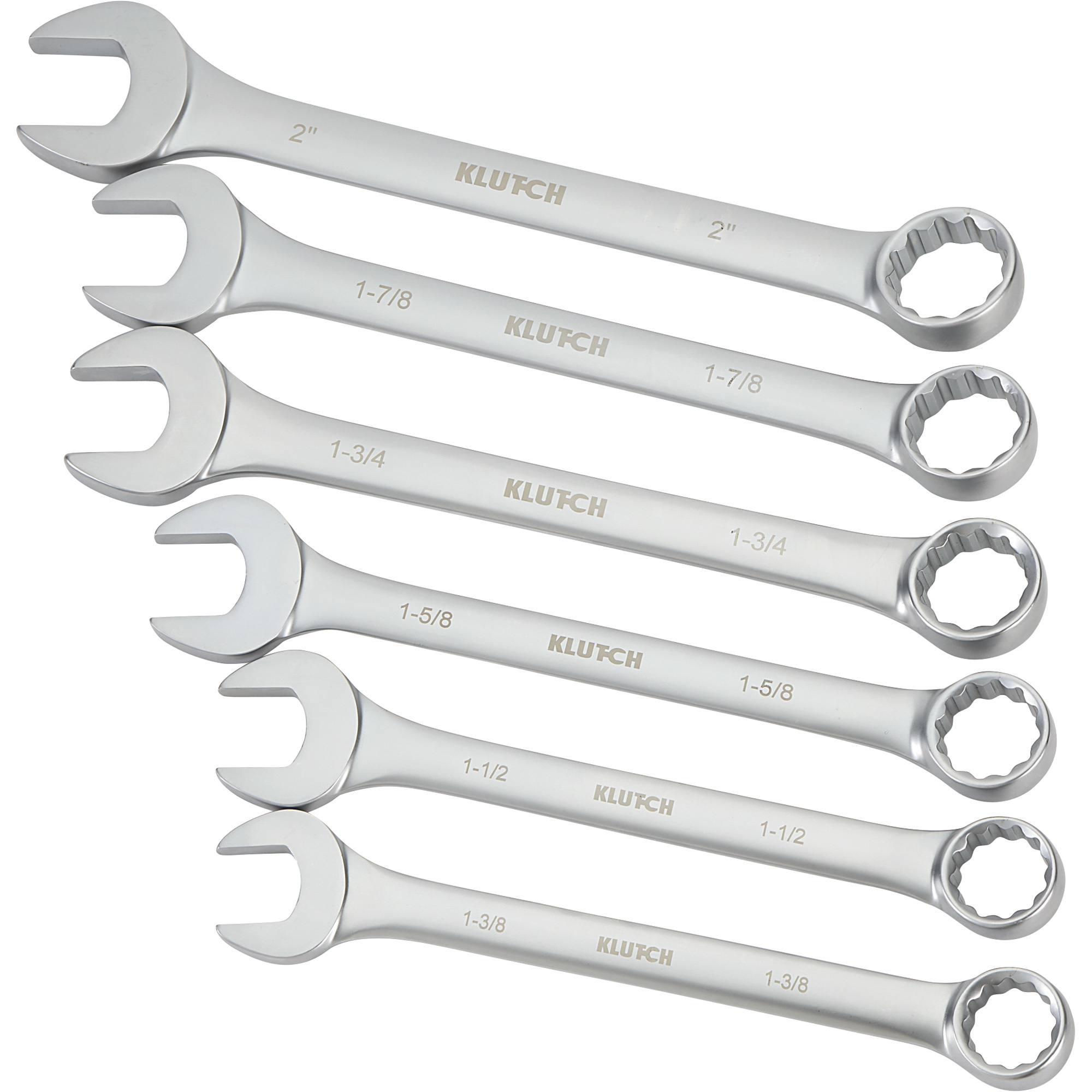 Klutch 6-Piece SAE Jumbo Combination Wrench Set, Model 315168A