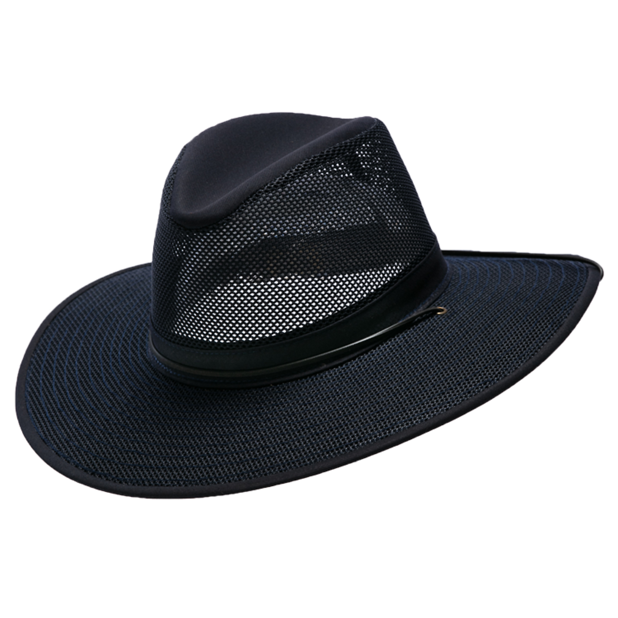 Henschel Hat Company, Navy Aussie Breezer Grande, Size S, Color Navy, Hat Style Hat, Model 5301-84S