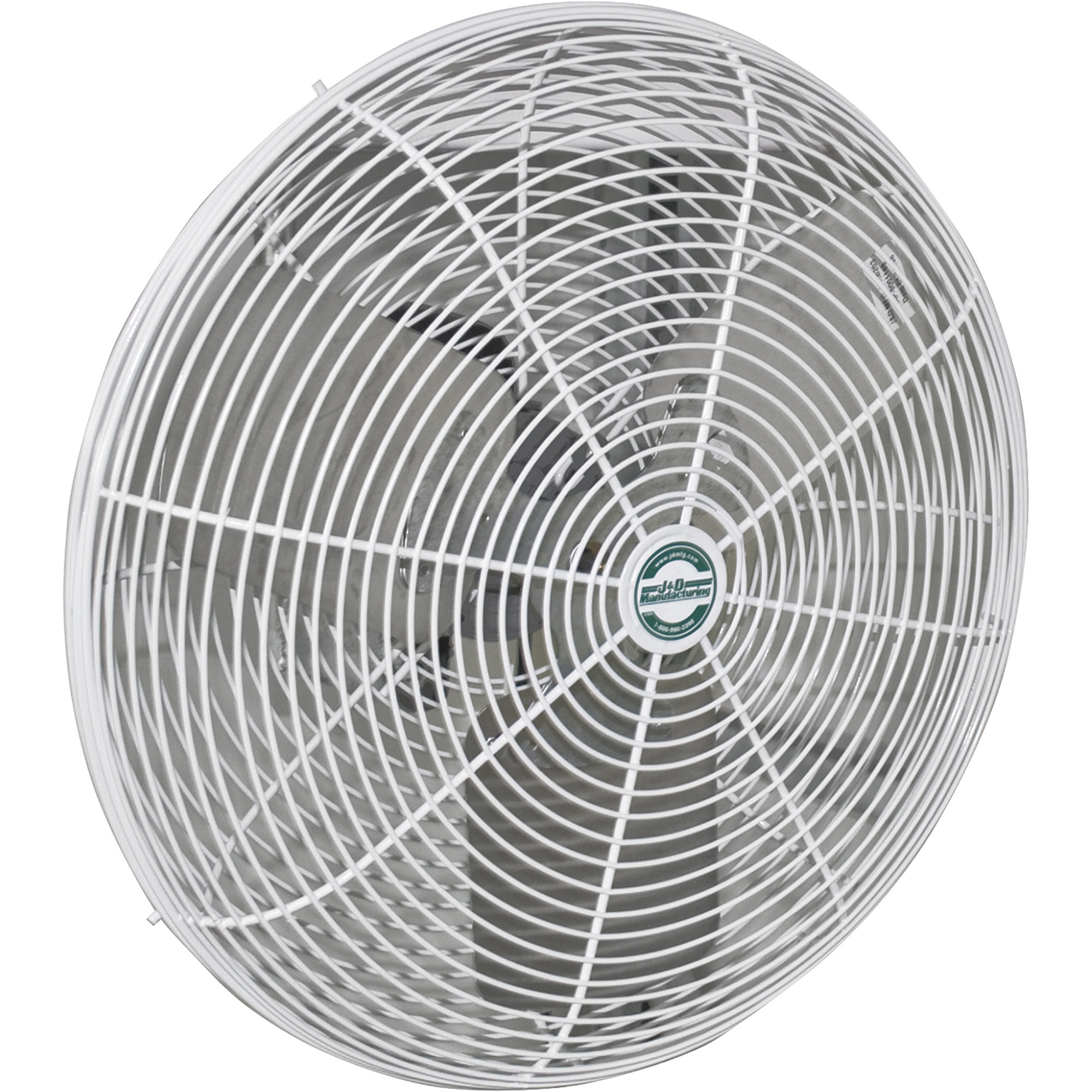 J & D Mfg. Agricultural EZ Breeze Basket Fan, 12Inch, 1030 CFM, 1/10 HP, 115 Volt, Model VDB12G