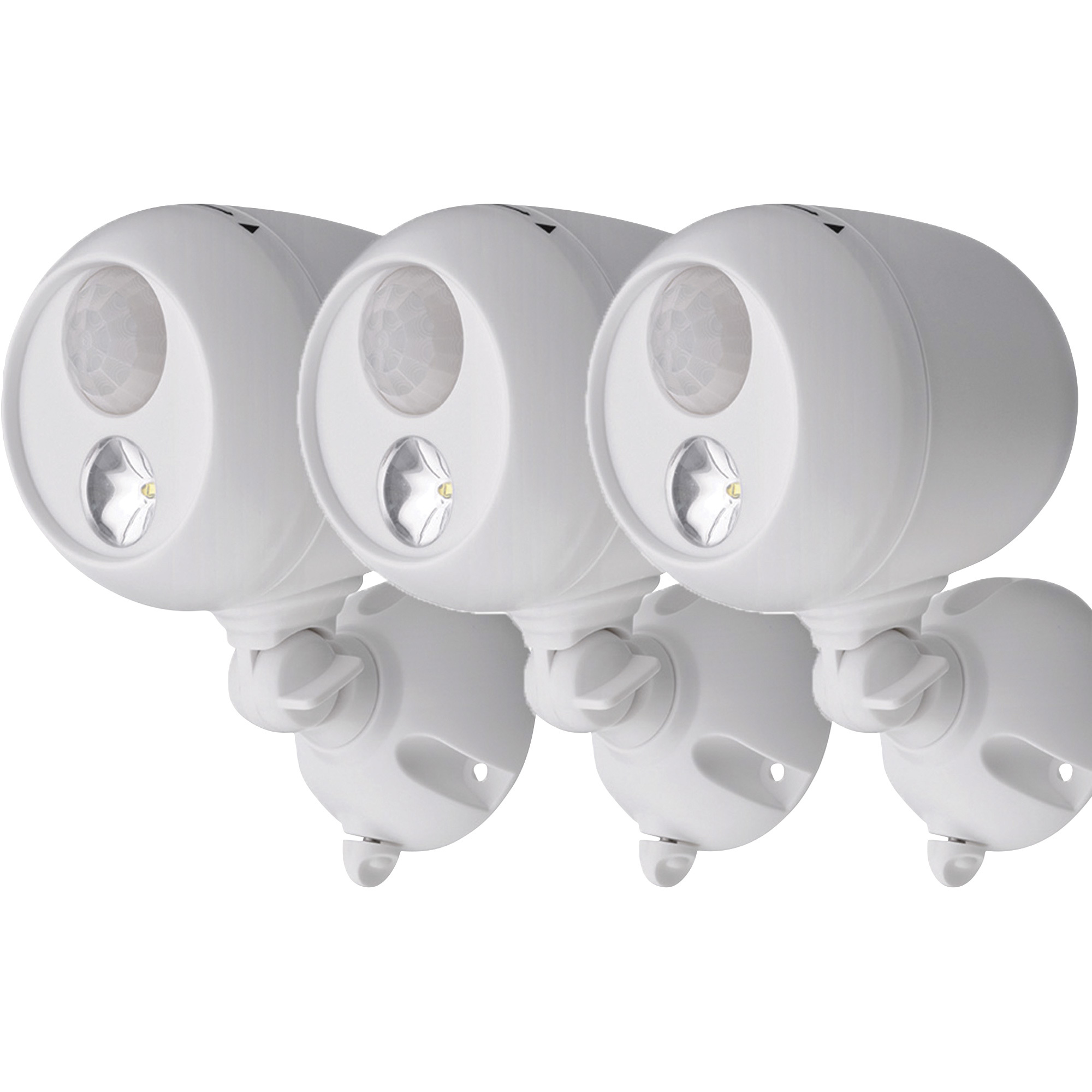 Mr. Beams Wireless Motion Sensor LED Spotlight — 3-Pack, 140 Lumens, White, Model MB330 -  Mr Beams, MB333-WHT-03-00