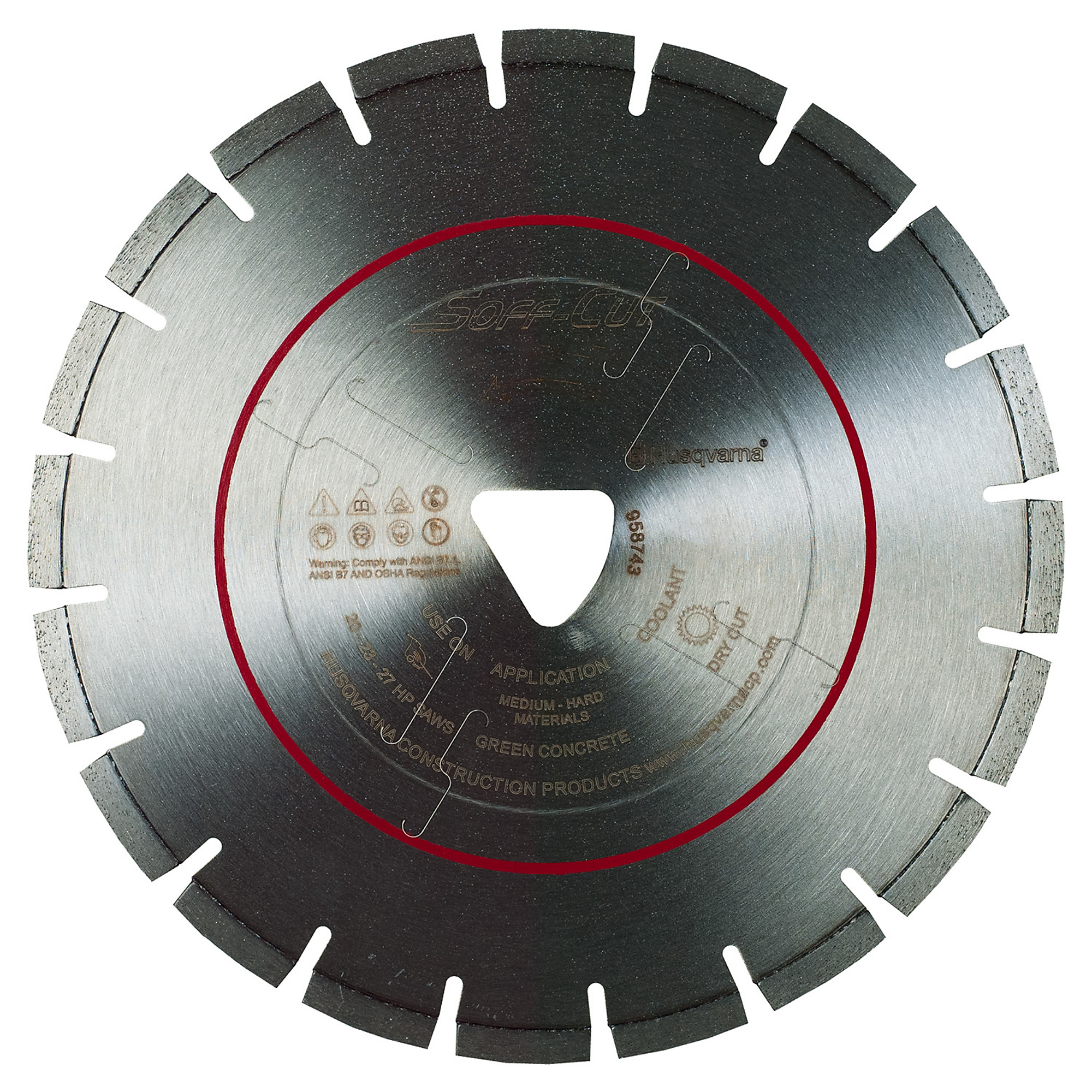 Husqvarna, FLX-3,000 Red Soff-Cut blade, Blade Diameter 14 in, Included (qty.) 1, Model 575383215