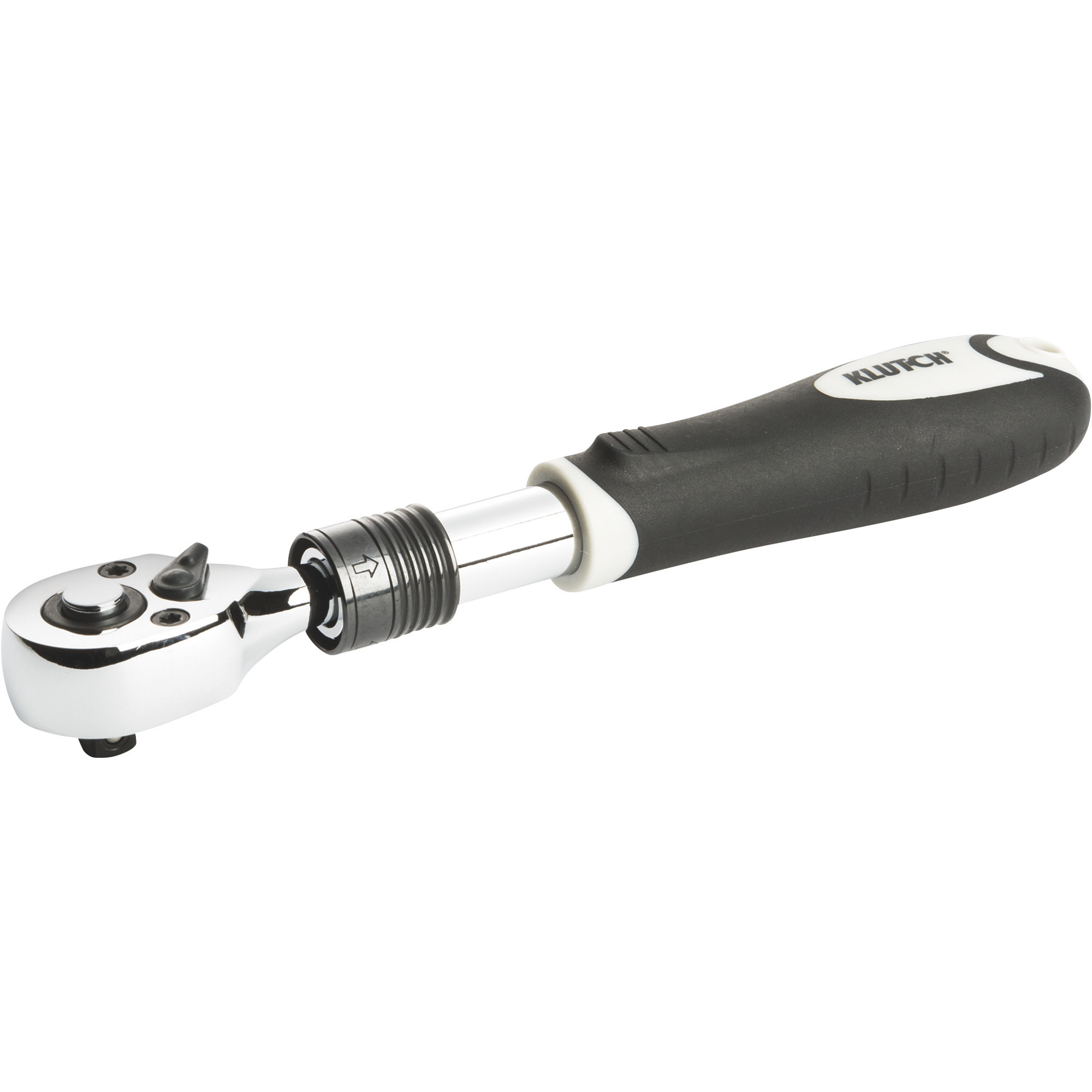 Klutch Extendable Ratchet, 1/4Inch Drive, 6 1/2Inch to 8 1/4Inch Range