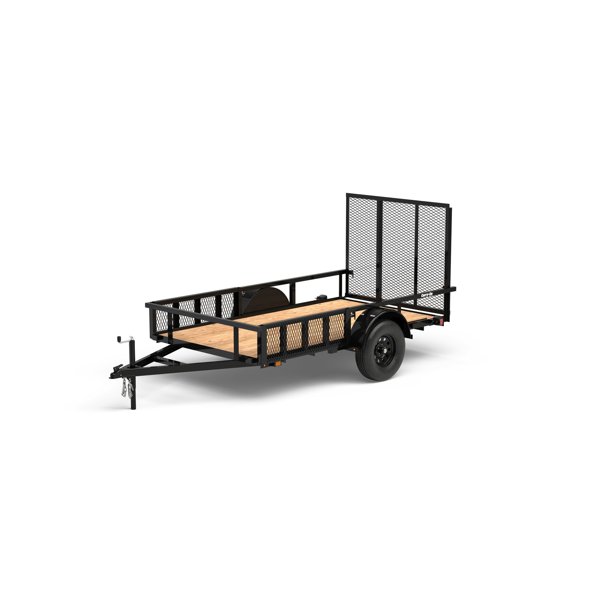 Carry-On Trailer 6 ft. x 14 ft. Wood Floor Trailer with Ramp Sides, 6X14GWRSL3K