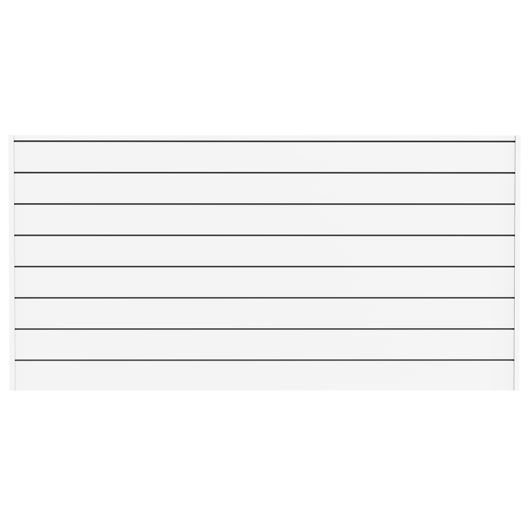 CrownWall, Slatwall Panel Kit 8ft. x 4ft. in White, Width 96 in, Height 48 in, Depth 0.5 in, Model CW684WHT-K