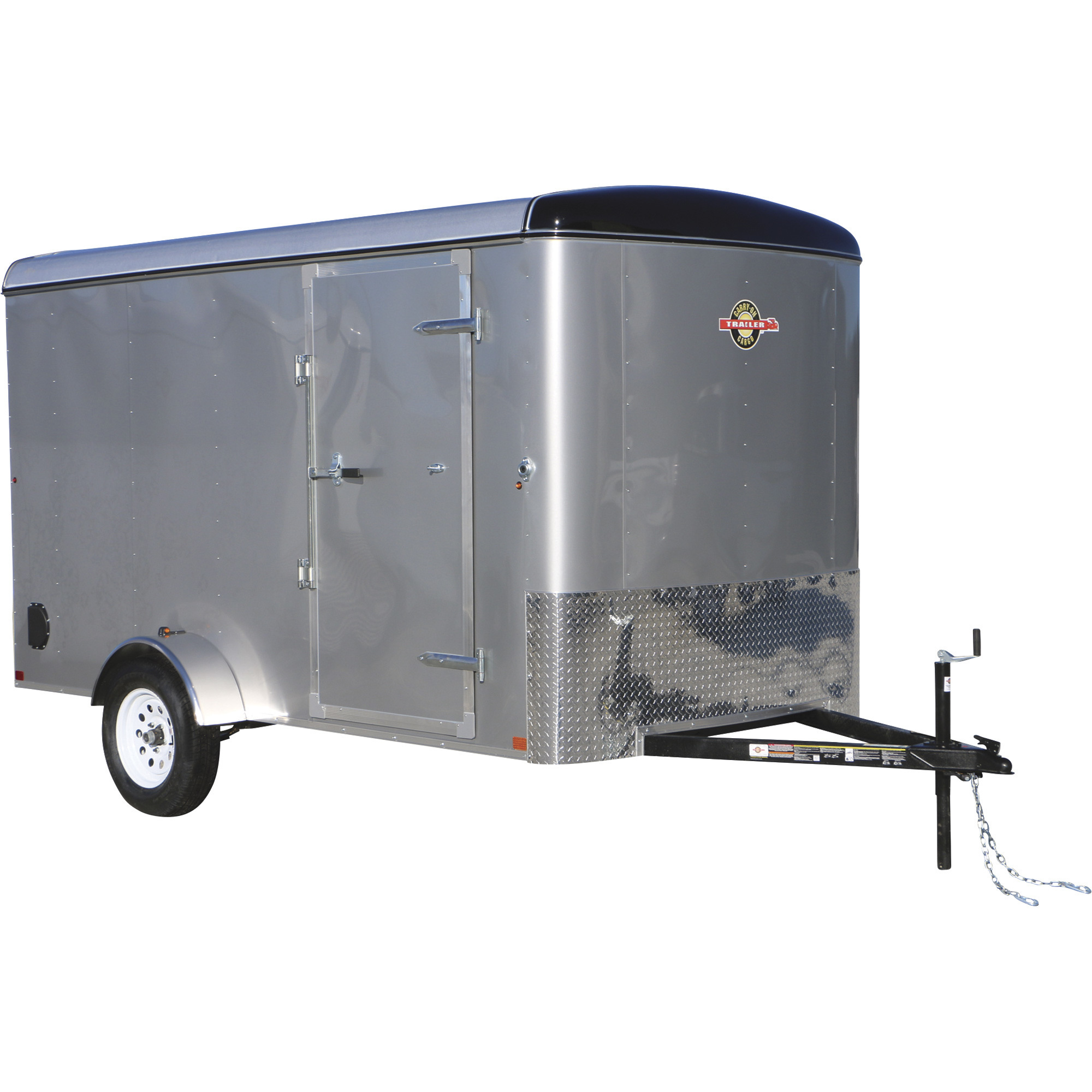Carry-On Trailer 6 ft. x 12 ft. Silver Enclosed Cargo Trailer, 6X12CGR-Silver