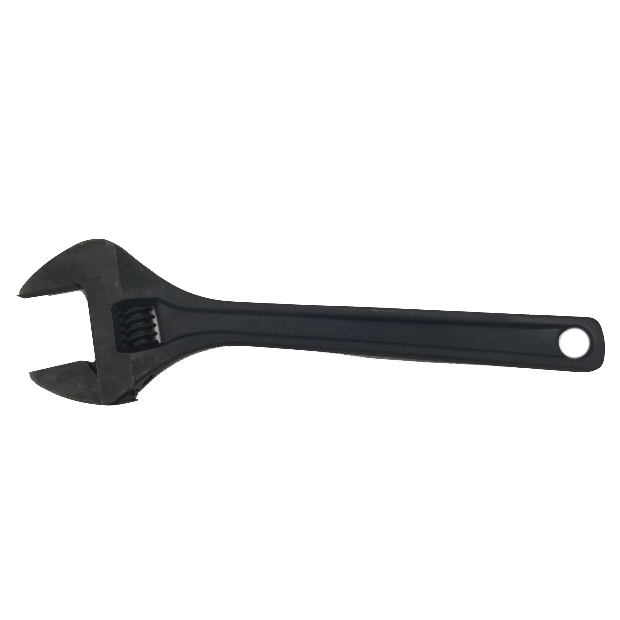 Stanley Proto, 15Inch Black Oxide Finish Adjustable Wrench, Pieces (qty.) 1, Tool Length 15 in, Measurement Standard Standard (SAE), Model J715SB