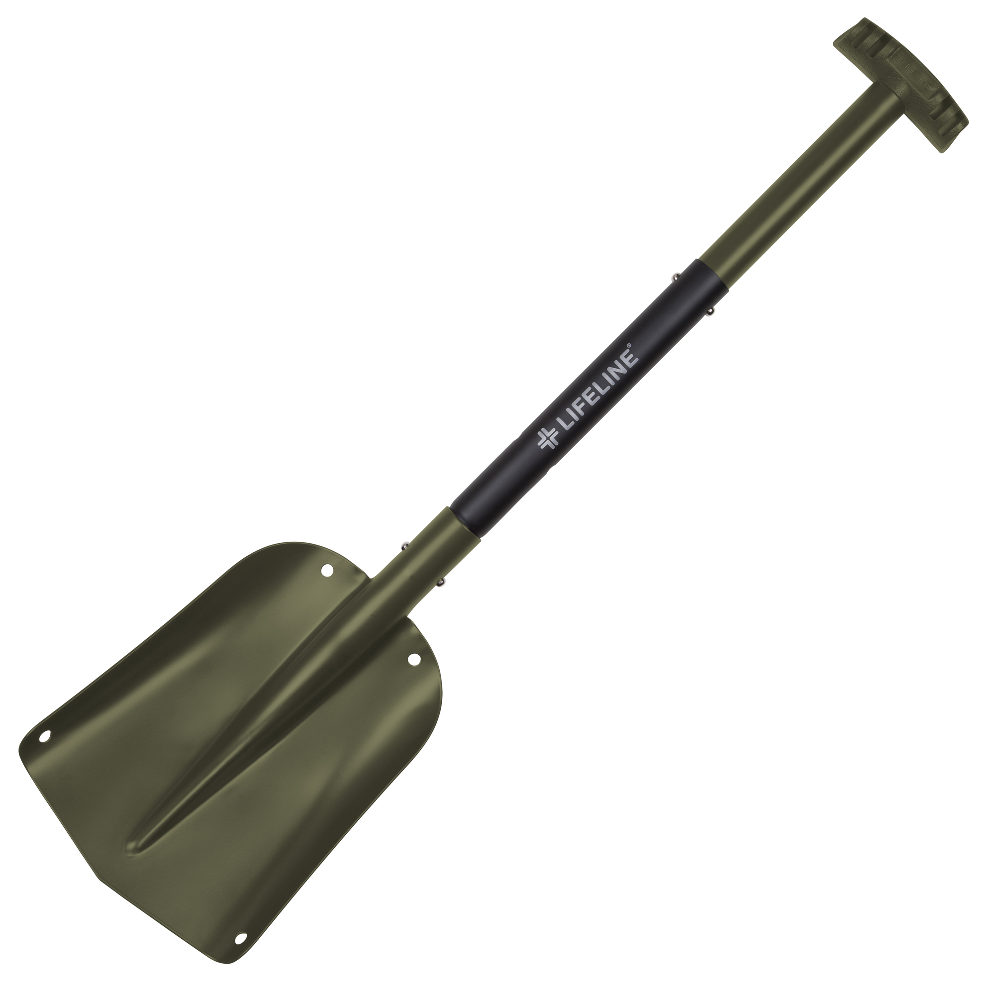 Lifeline, Aluminum Utility Shovel - Olive/Black, Width 8.5 in, Model 4000