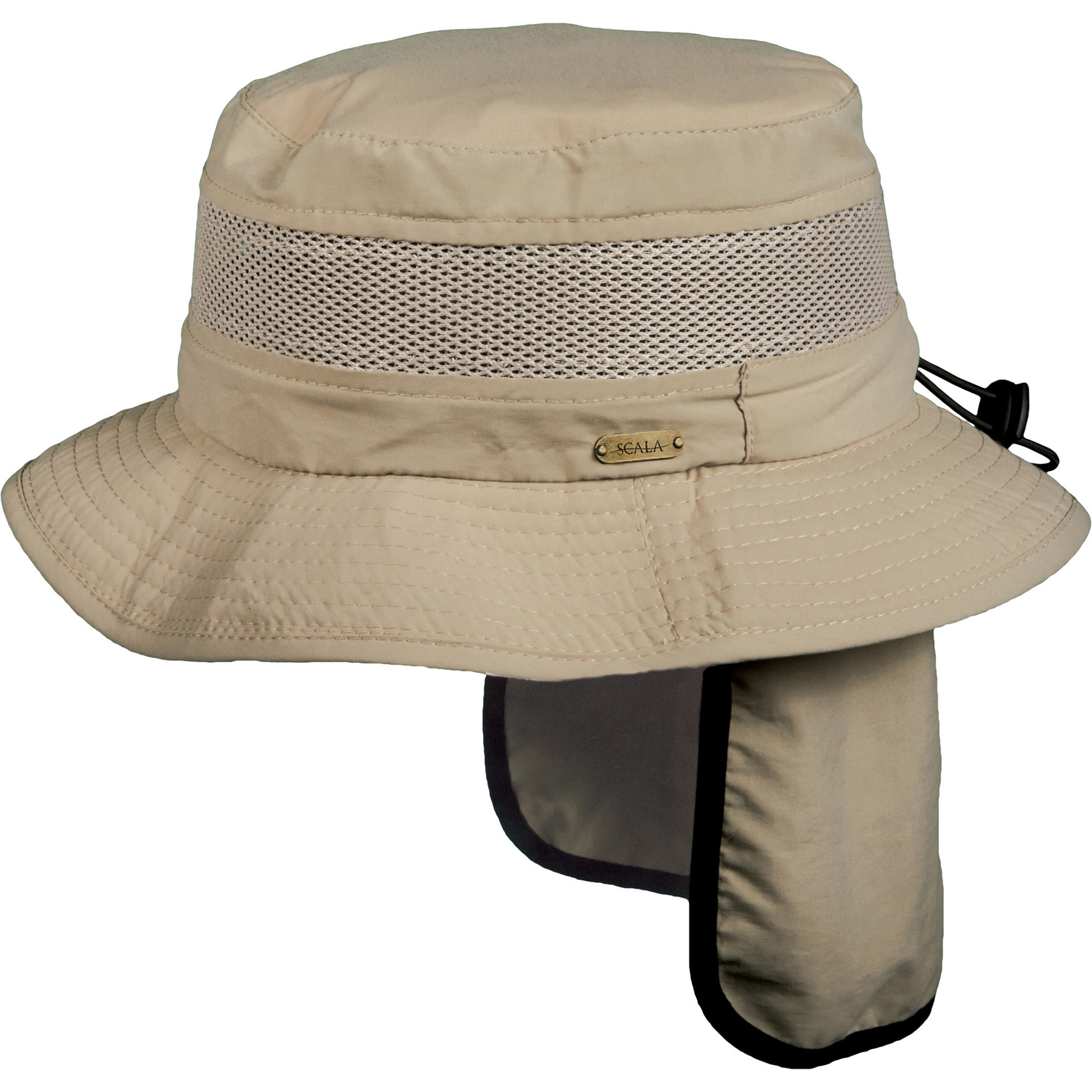 Dorfman Pacific, No Fly Zone Nylon Bug Repellent Hat, Size M, Color KHAKI, Hat Style Hat, Model NT199-KAKI2