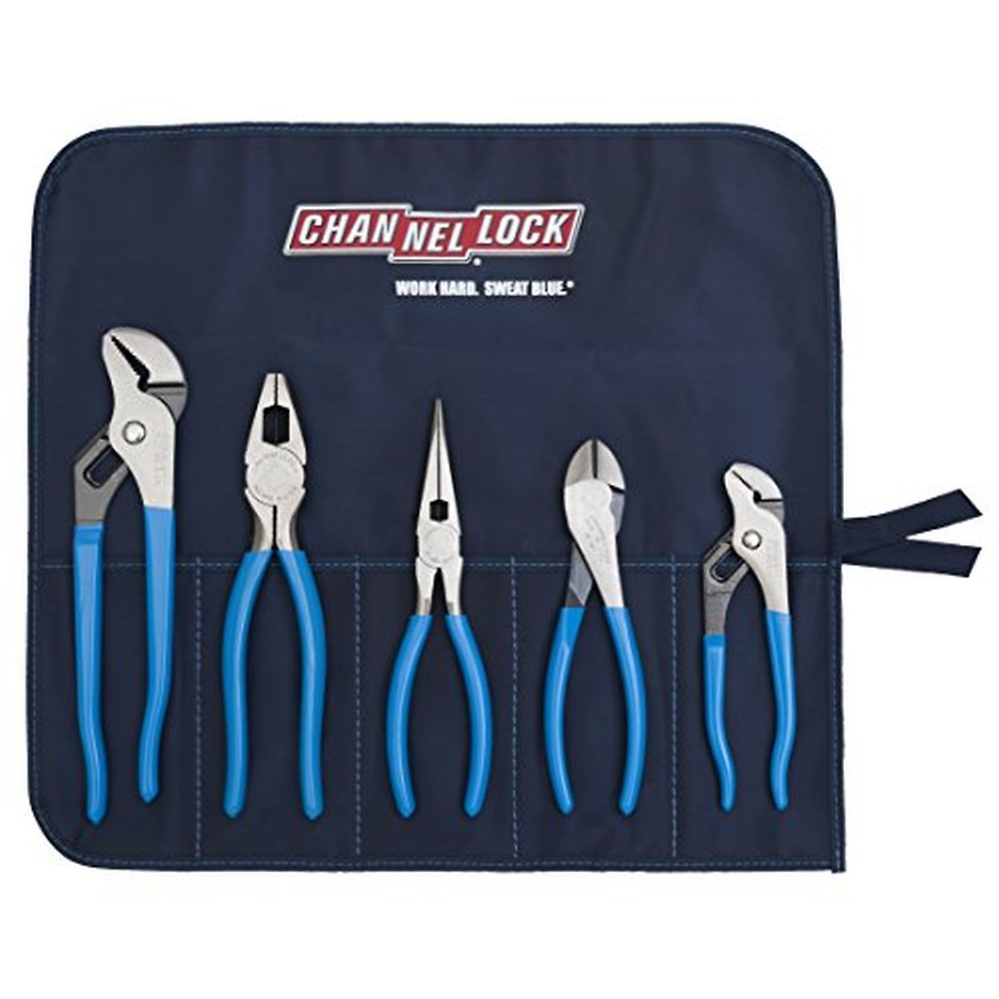 Channellock, 5 piece Professional Tool Set, Model TOOL ROLL-5 -  387-TOOL ROLL-5