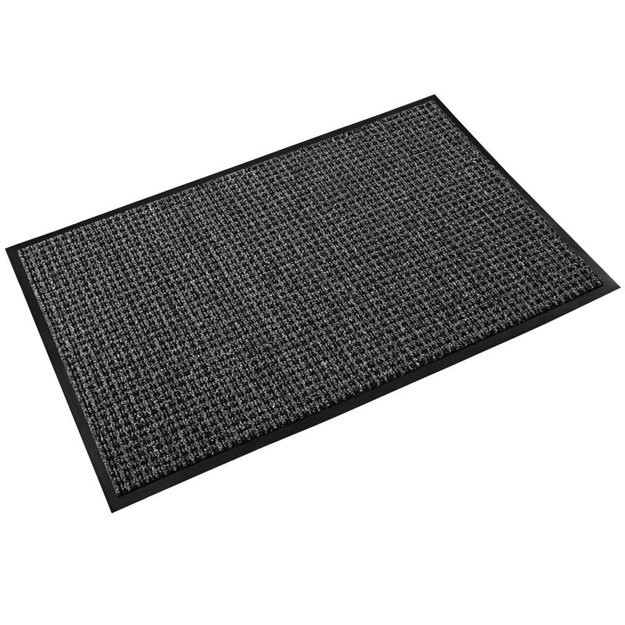 Crown Matting Technologies, Oxford Elite 2ft.x3ft. Black/Gray, Width 24 in, Length 36 in, Thickness 7/16 in, Model OE 0023GY