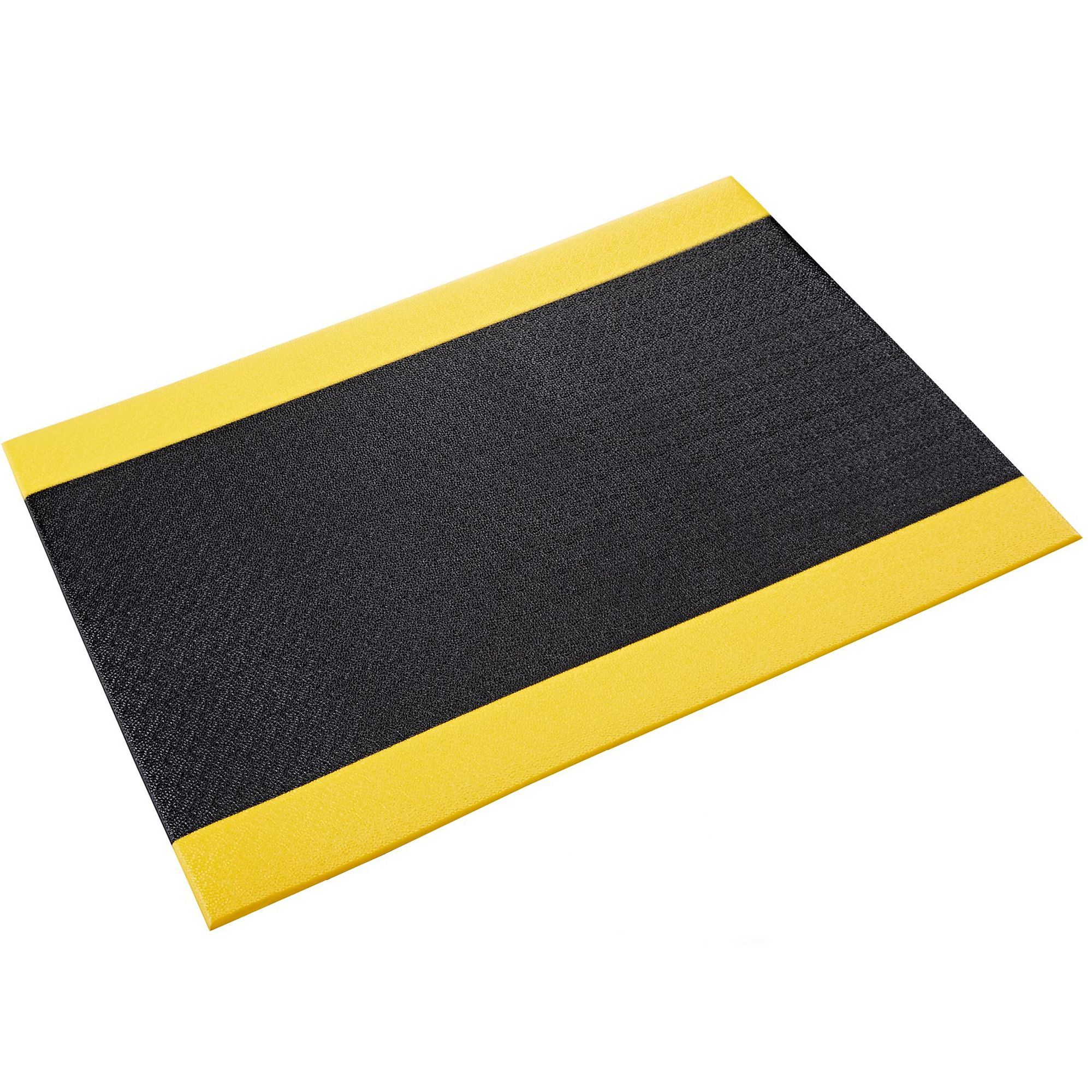 Crown Matting Technologies, Comfort-King 1/2 3ft.x5ft. Black w/Yellow, Width 36 in, Length 60 in, Thickness 1/2 in, Model K4 0035YB