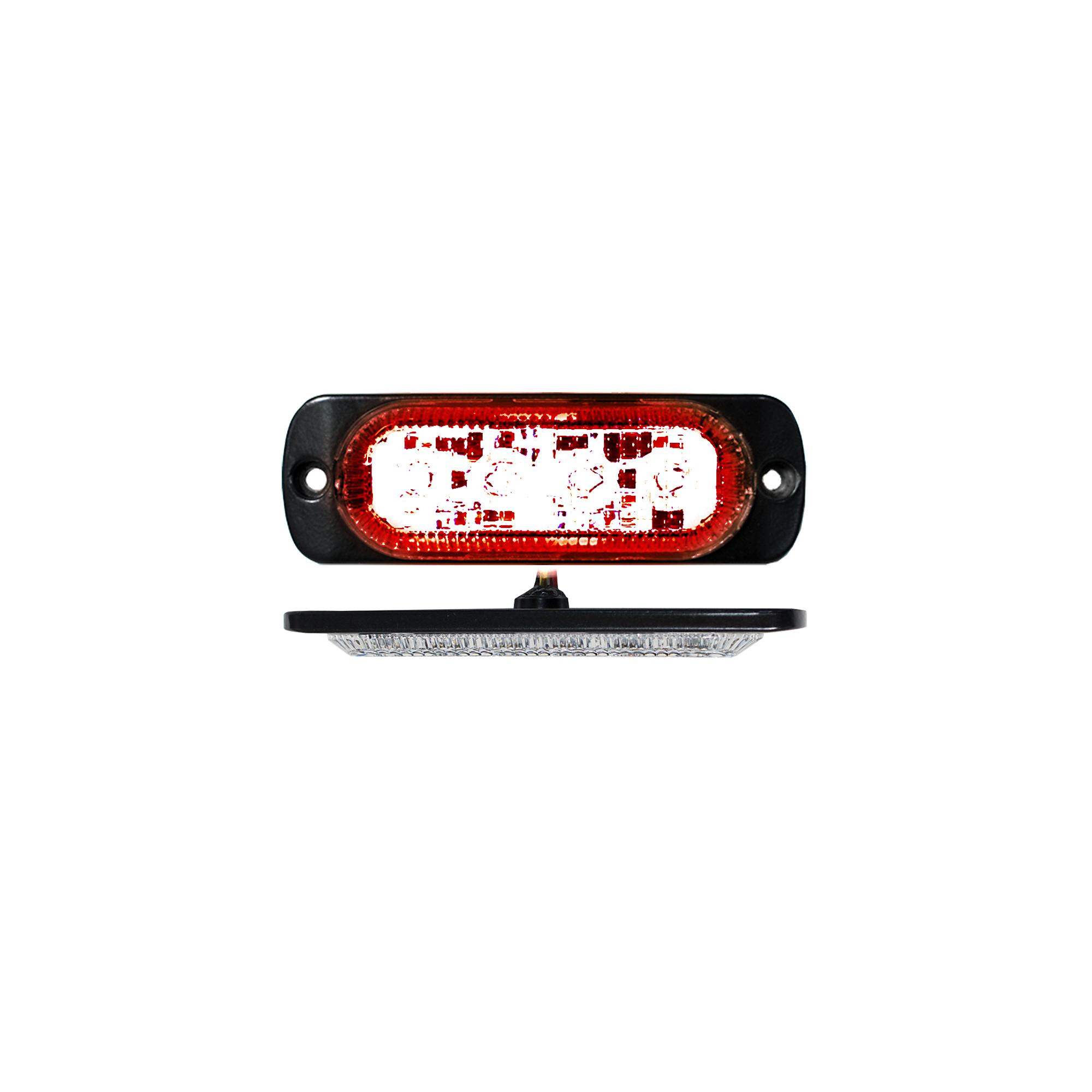 Race Sport Lighting, 4-LED Red Marker Strobe Multiple Flash Pattern, Light Type LED, Lens Color Clear, Included (qty.) 1, Model RS70014R