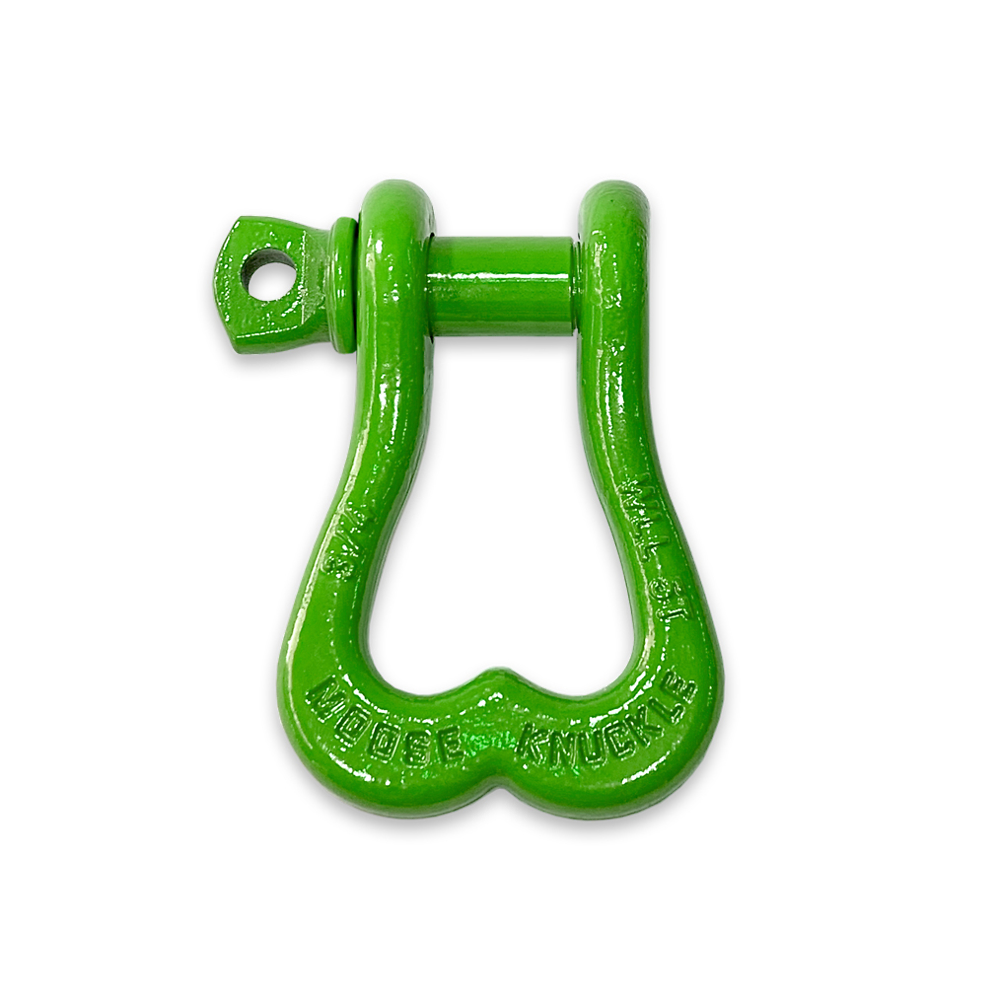 Moose Knuckle Offroad, Sublime Green 3/4Inch Recovery Towing Shackle, Working Load Limit 10000 lb, Model FN000001-006