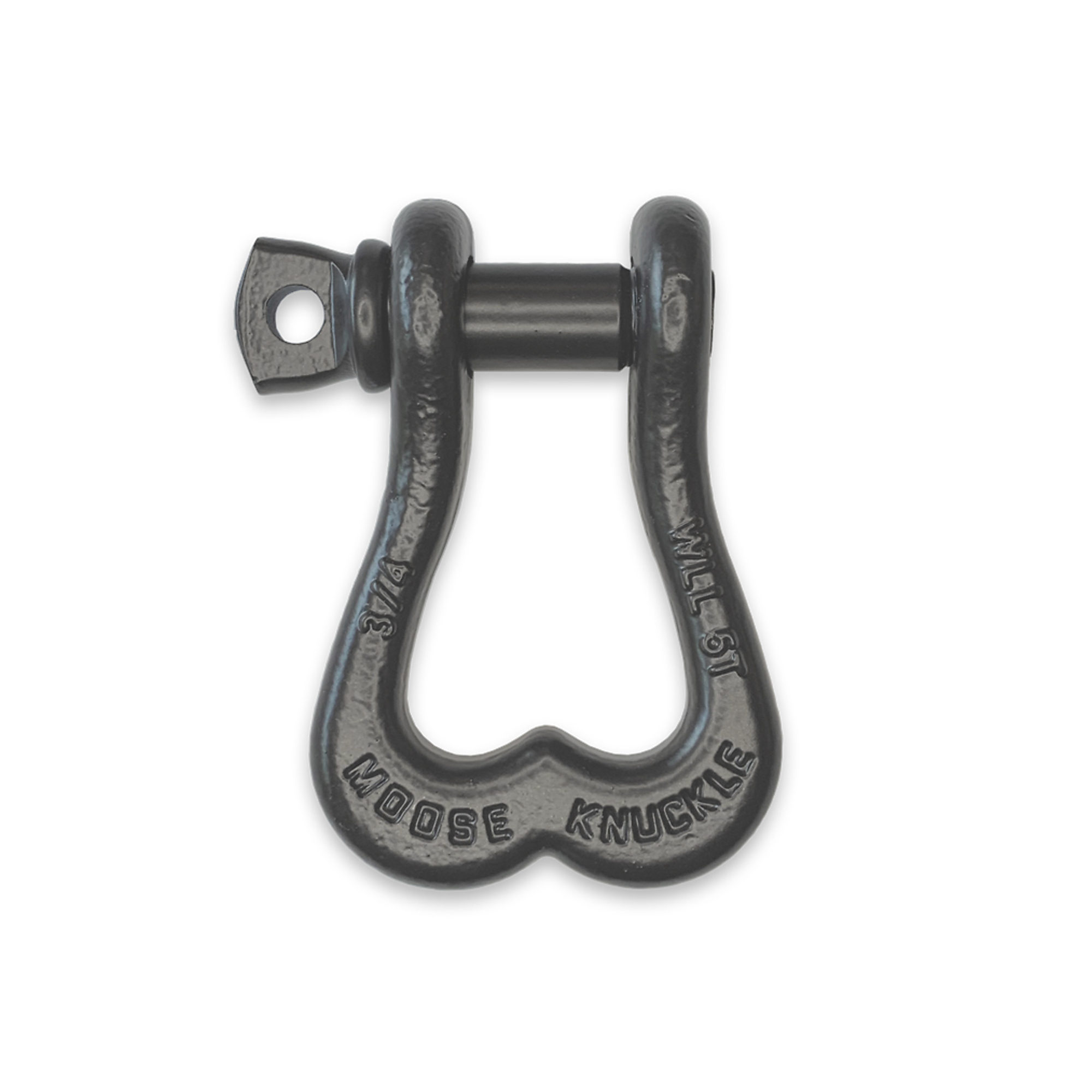 Moose Knuckle Offroad, Gun Gray 3/4Inch Recovery Towing Shackle, Working Load Limit 10000 lb, Model FN000001-002