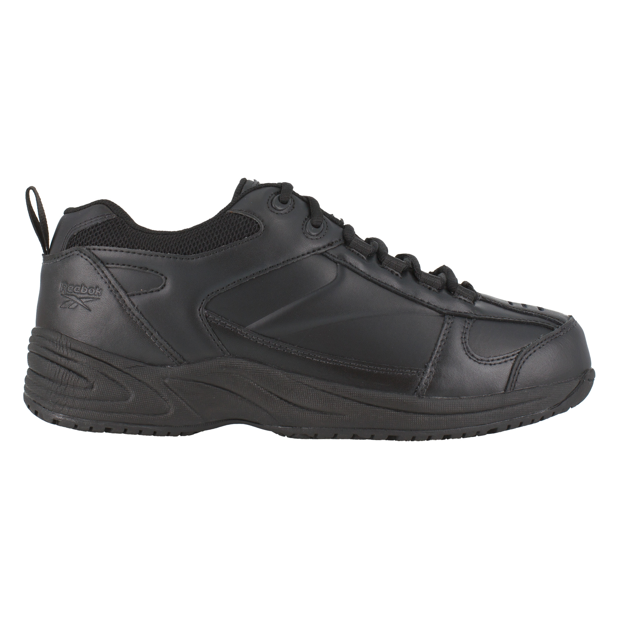 Reebok, Street Sport Jogger Work Shoe, Size 12, Width Medium, Color Black, Model RB110