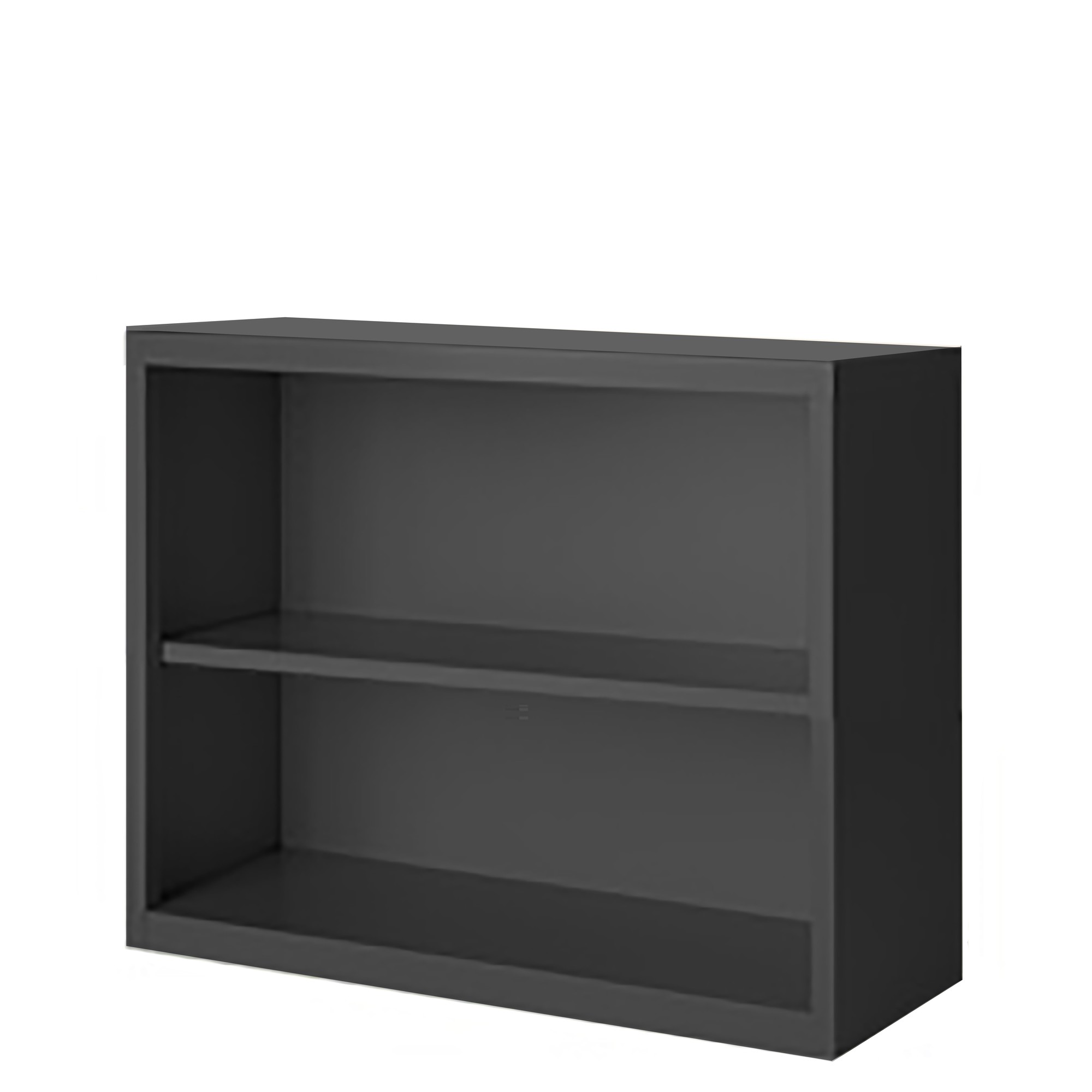 Steel Cabinets USA, 36Inchx13Inchx30Inch Charcoal Bookcase Steel Full Assembled, Height 30 in, Shelves (qty.) 2, Material Steel, Model BCA-363013-C