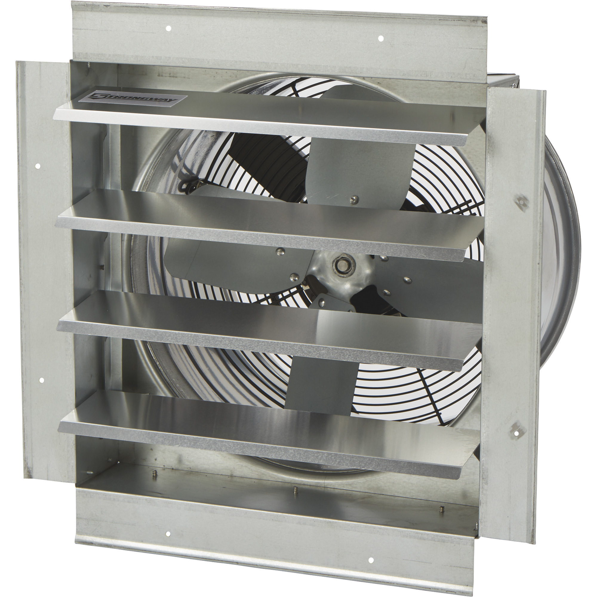 Strongway Heavy-Duty Fully Enclosed Direct Drive Shutter Exhaust Fan, 14Inch, 1400 CFM, 120 Volts, 4 Blades
