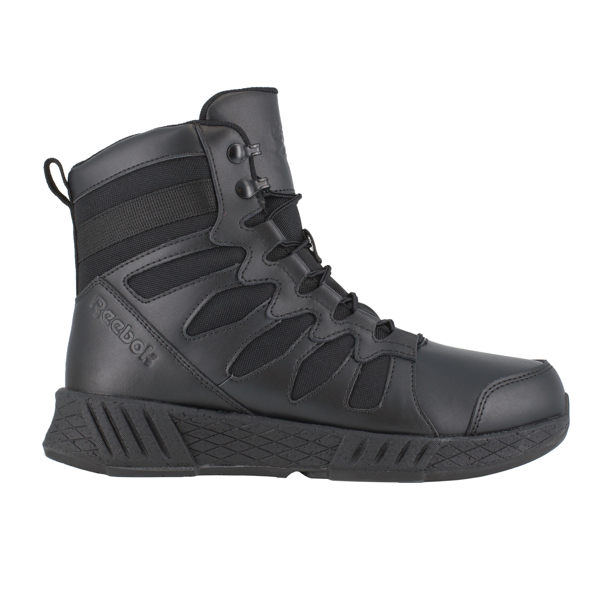 Reebok, 6Inch Tactical Boot/Side Zipper, Size 11, Width Wide, Color Black, Model RB4355