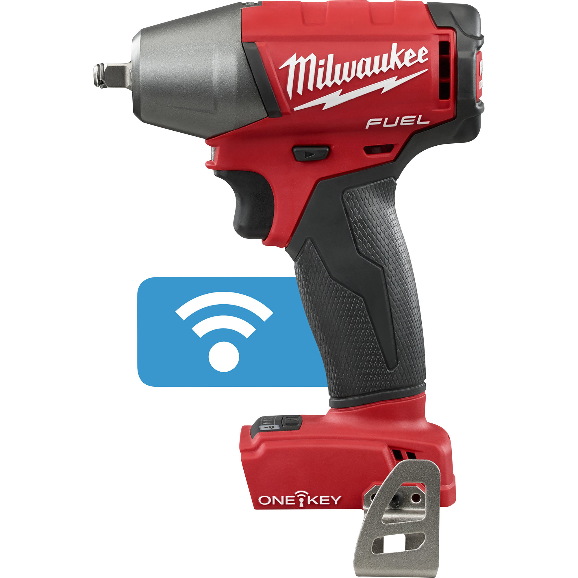 Milwaukee M18 FUEL Cordless Impact Wrench with ONE-KEY, Tool Only, 3/8Inch Drive with Friction Ring, 210 Ft./Lbs. Torque, Model 2758-20
