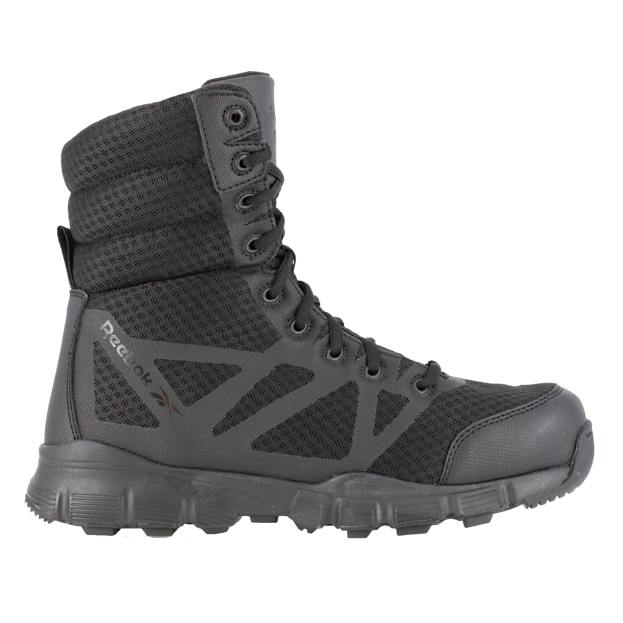 Reebok, 8Inch Seamless Tactical Boot, Size 7 1/2, Width Medium, Color Black, Model RB8720