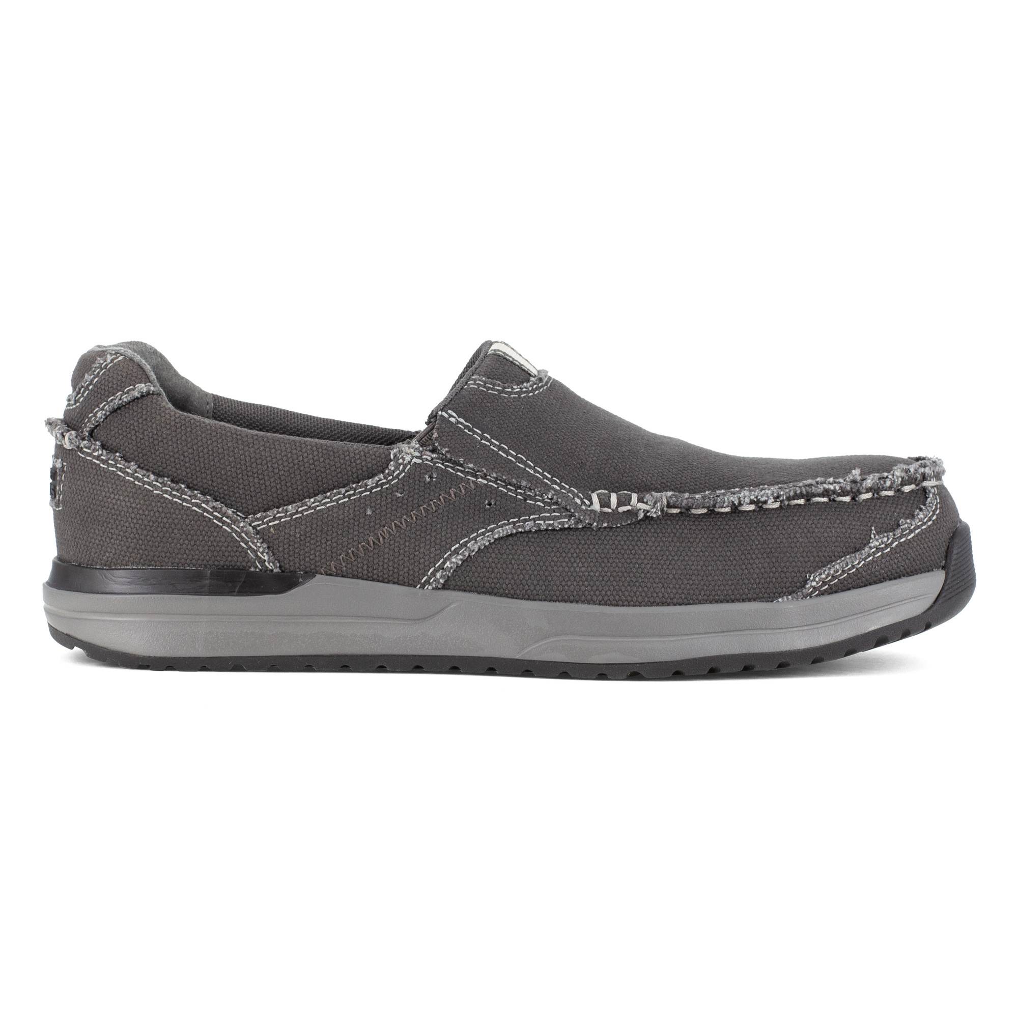 Rockport Works, Casual Work Slip-On, Size 8, Width Medium, Color Charcoal, Model RK2150