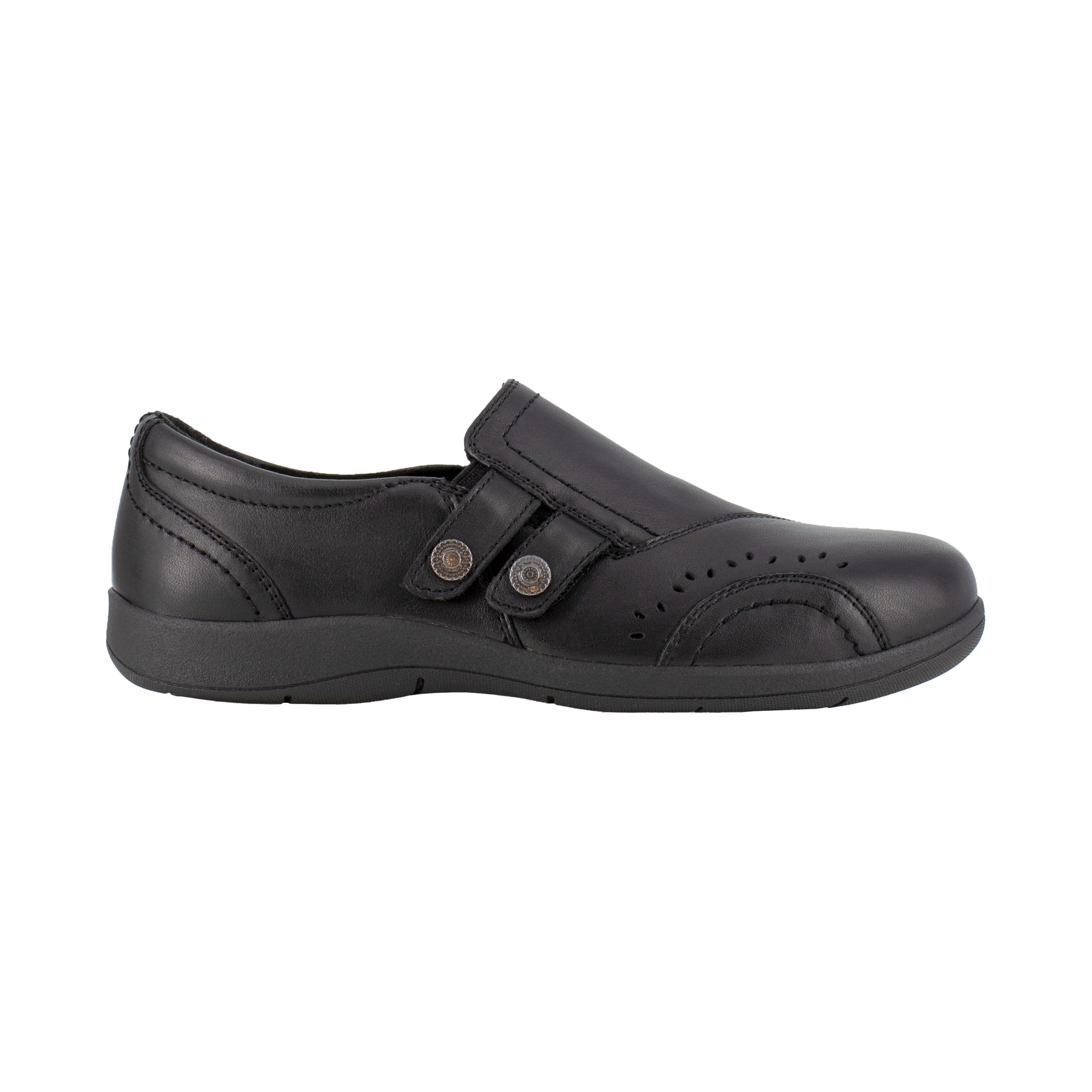 Rockport Works, Safety Toe Slip-On, Size 5 1/2, Width Medium, Color Black, Model RK761