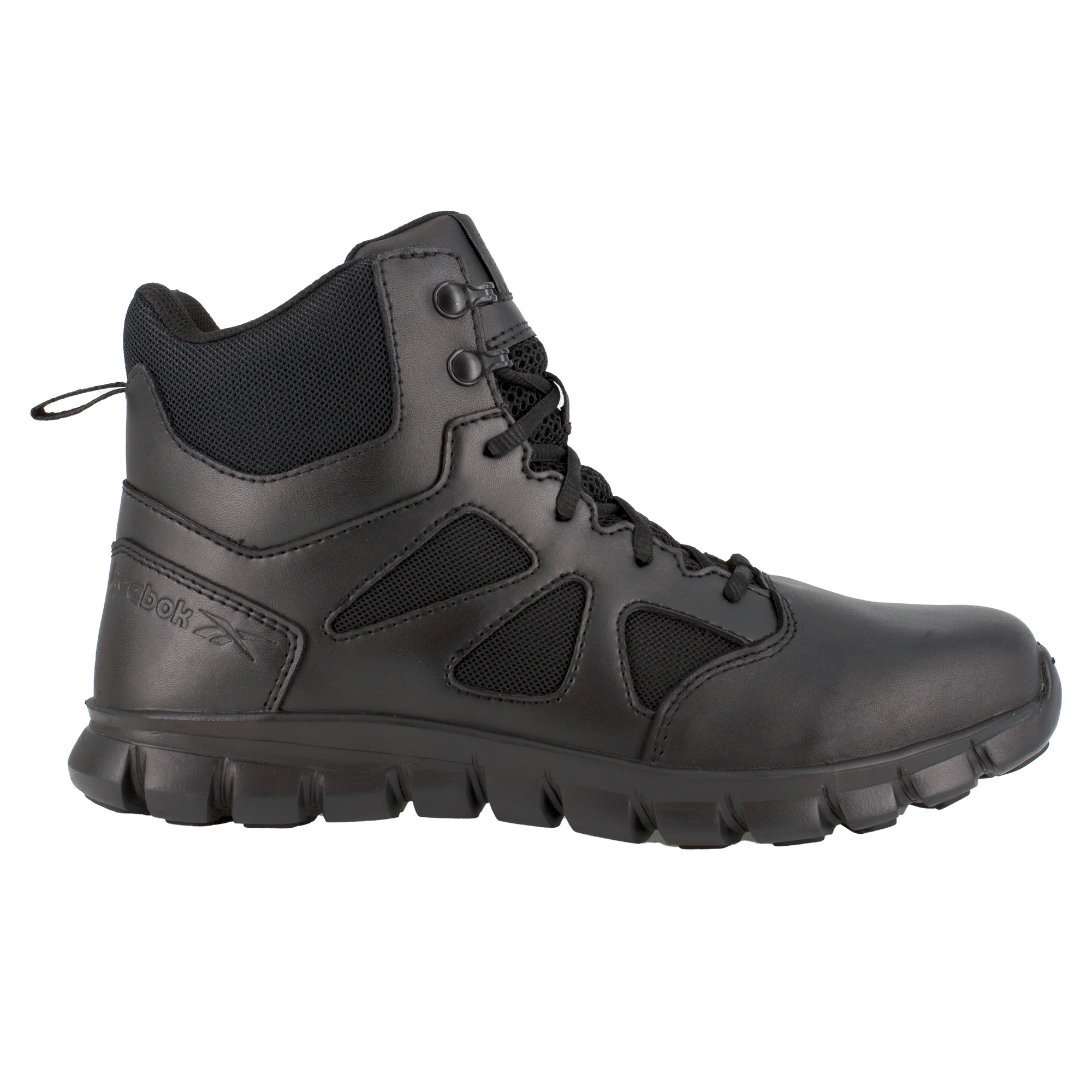 Reebok, 6Inch Tactical Boot w/Side Zipper, Size 7, Width Medium, Color Black, Model RB086