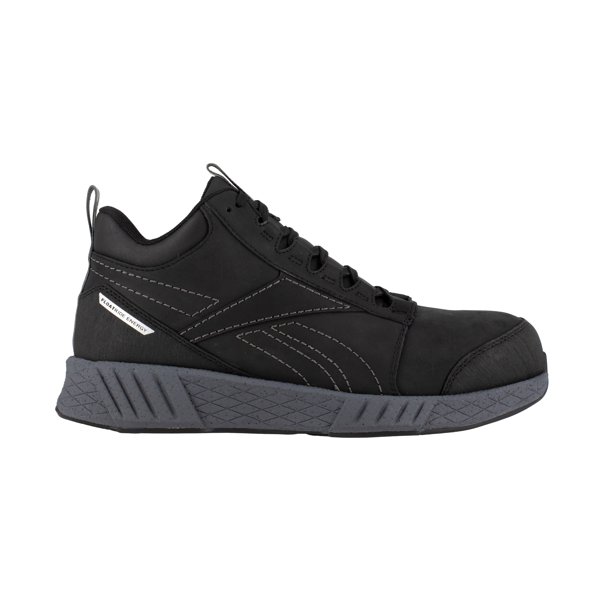 Reebok, Athletic Work Mid Cut, Size 11 1/2, Width Medium, Color Black and Grey, Model RB4302