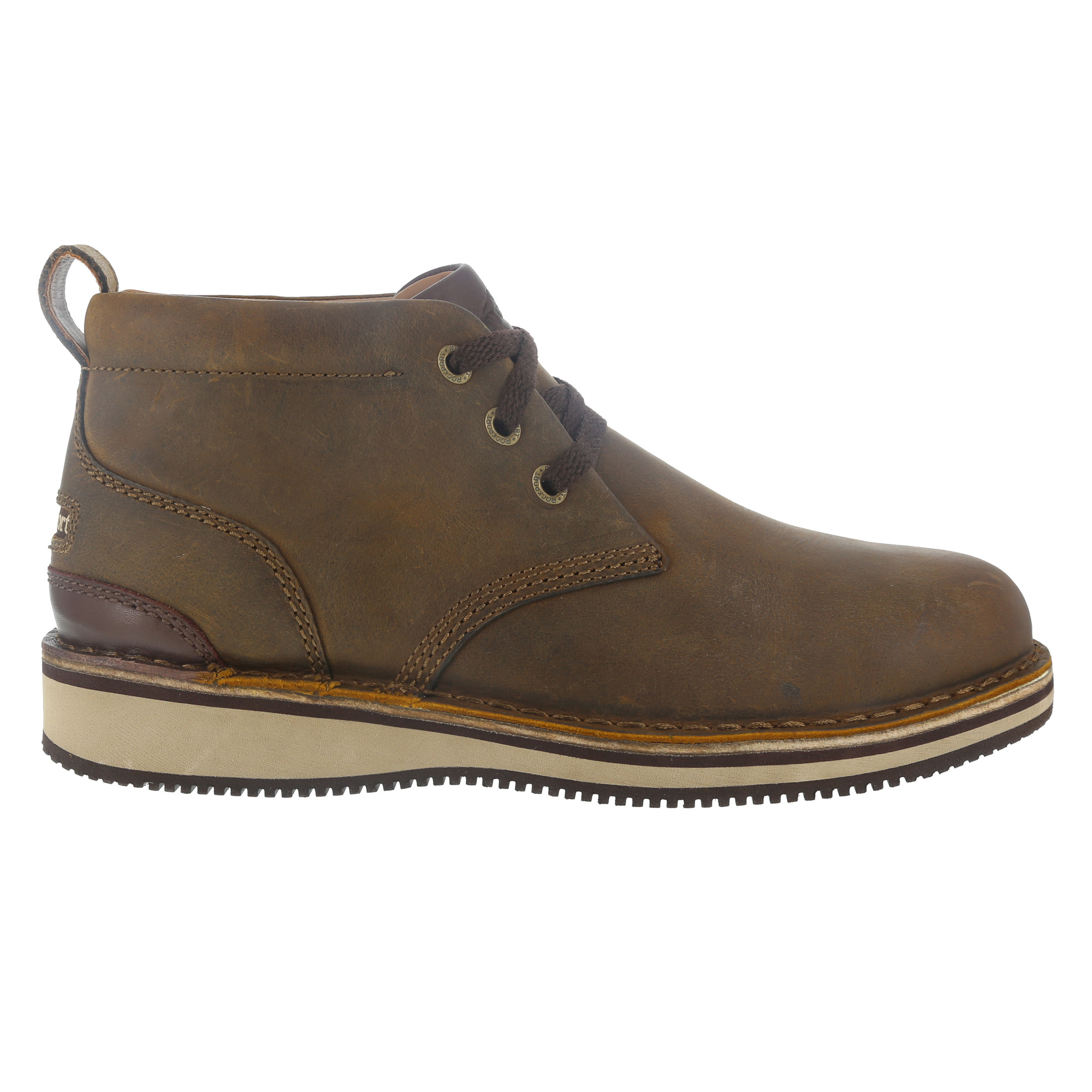 Rockport Works, Lace-Up Chukka, Size 10 1/2, Width Medium, Color Beeswax Brown, Model RK2801