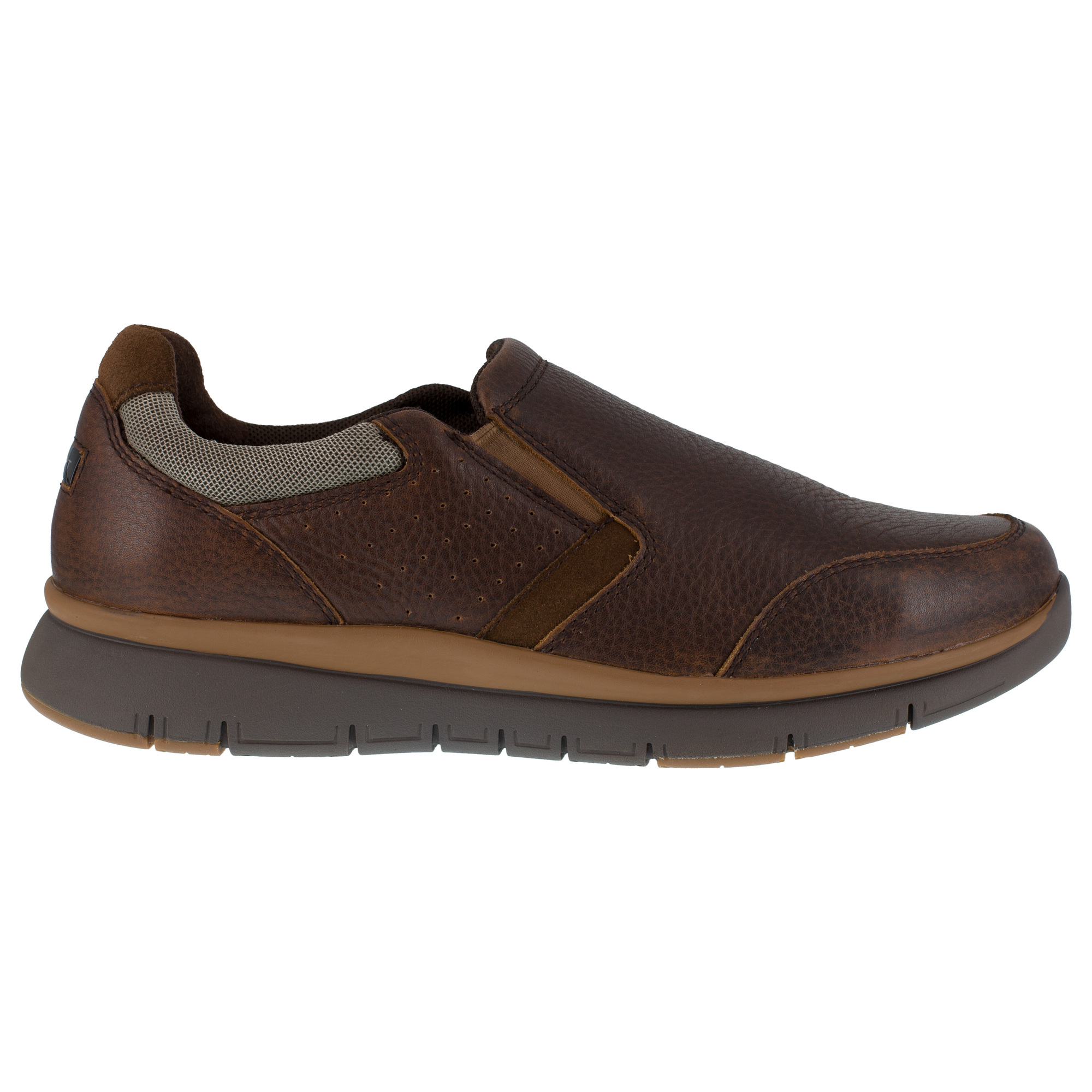 Rockport Works, Casual Work Slip-On, Size 7, Width Medium, Color Brown, Model RK5710