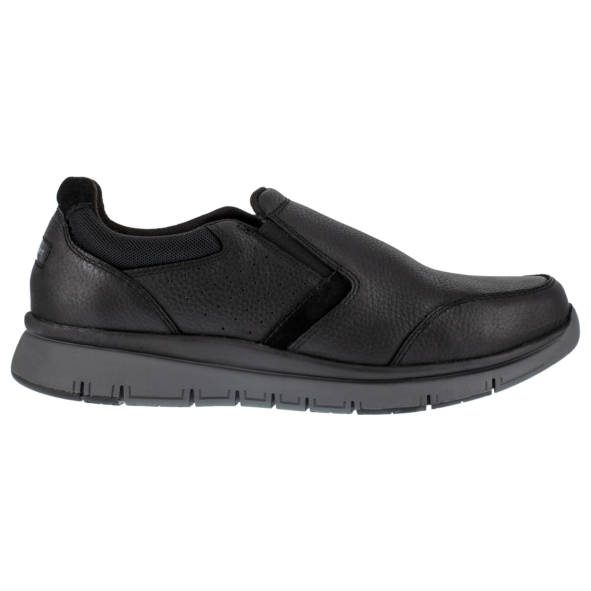 Rockport Works, Casual Work Slip-On, Size 10 1/2, Width Wide, Color Black, Model RK5715