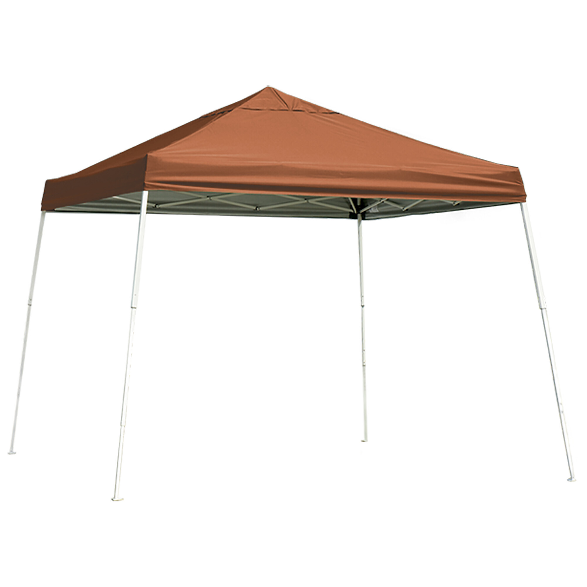 ShelterLogic, Pop-Up Canopy HD - Slant Leg 12 x 12ft. Terracott, Length 12 ft, Width 12 ft, Color Orange, Model 22741