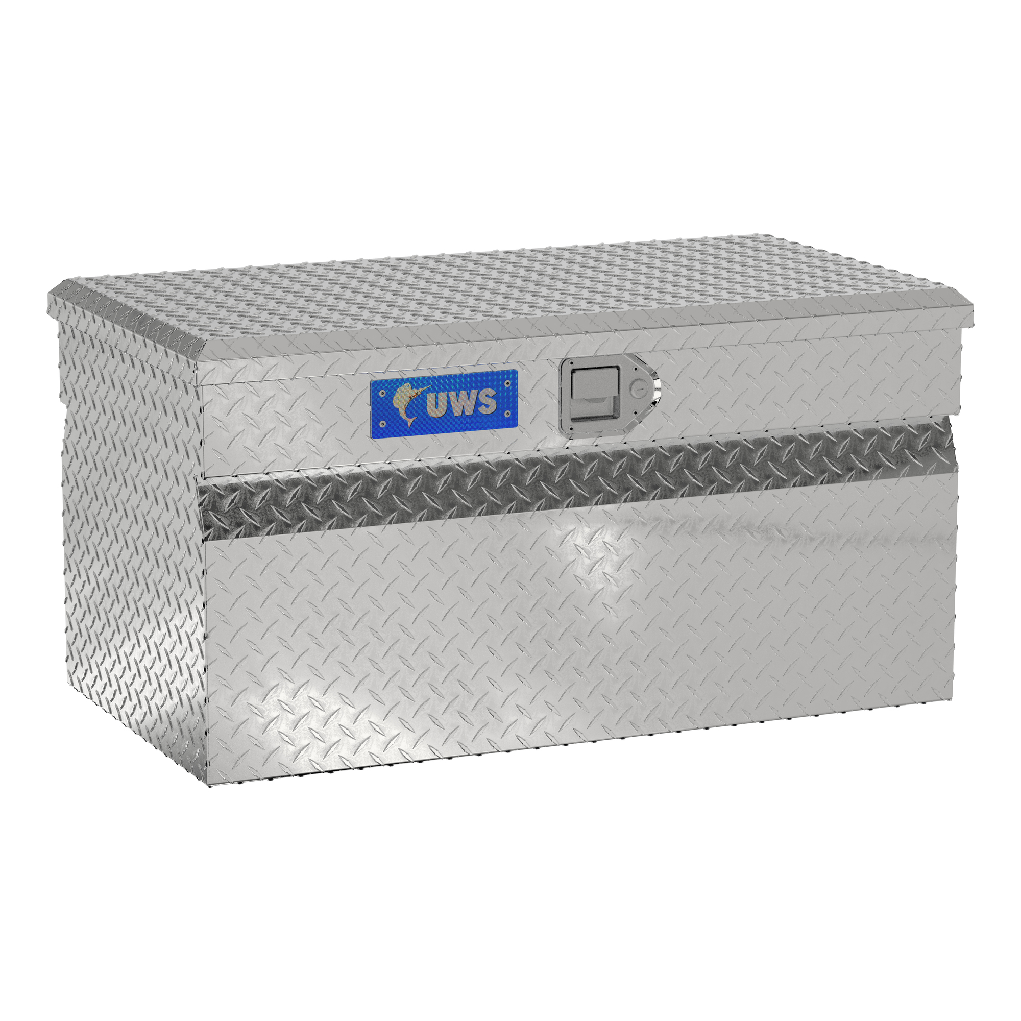 UWS, 36Inch Utility Chest Box, Width 36.875 in, Material Aluminum, Color Finish Bright Aluminum, Model EC20141