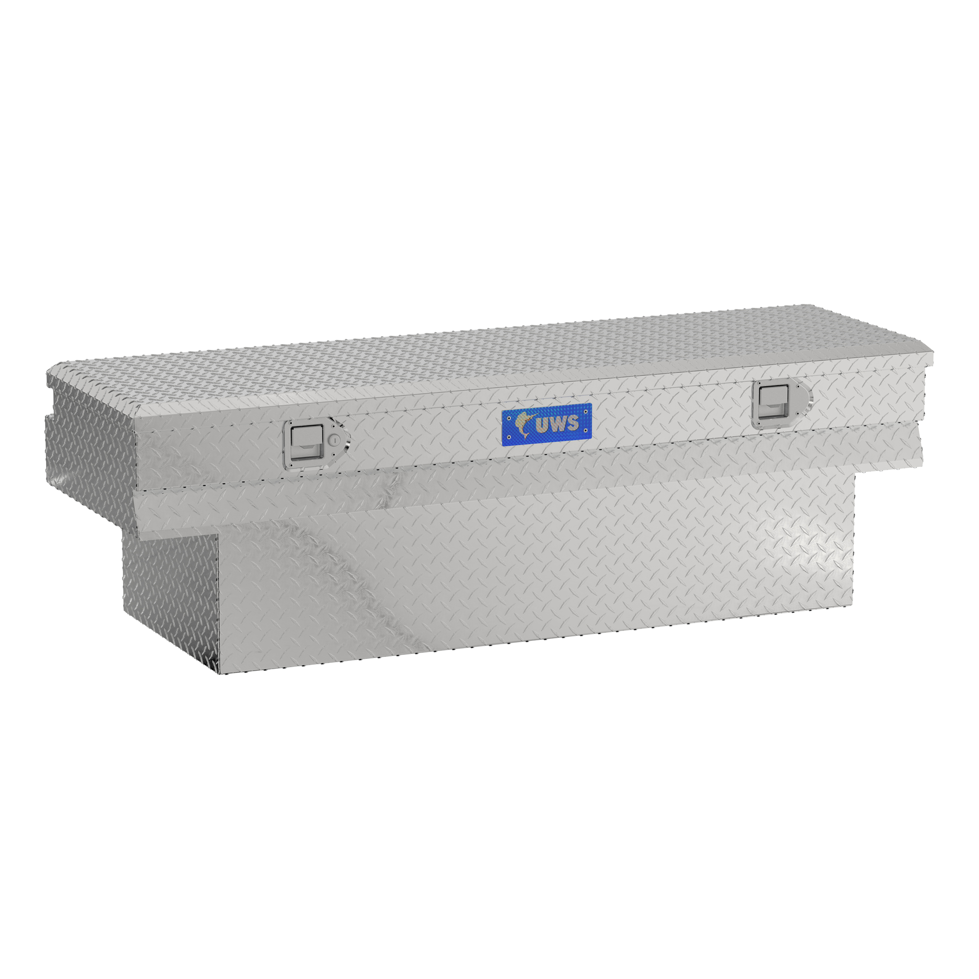 UWS, 60Inch Notched Utility Chest Box, Width 59.875 in, Material Aluminum, Color Finish Bright Aluminum, Model EC20331