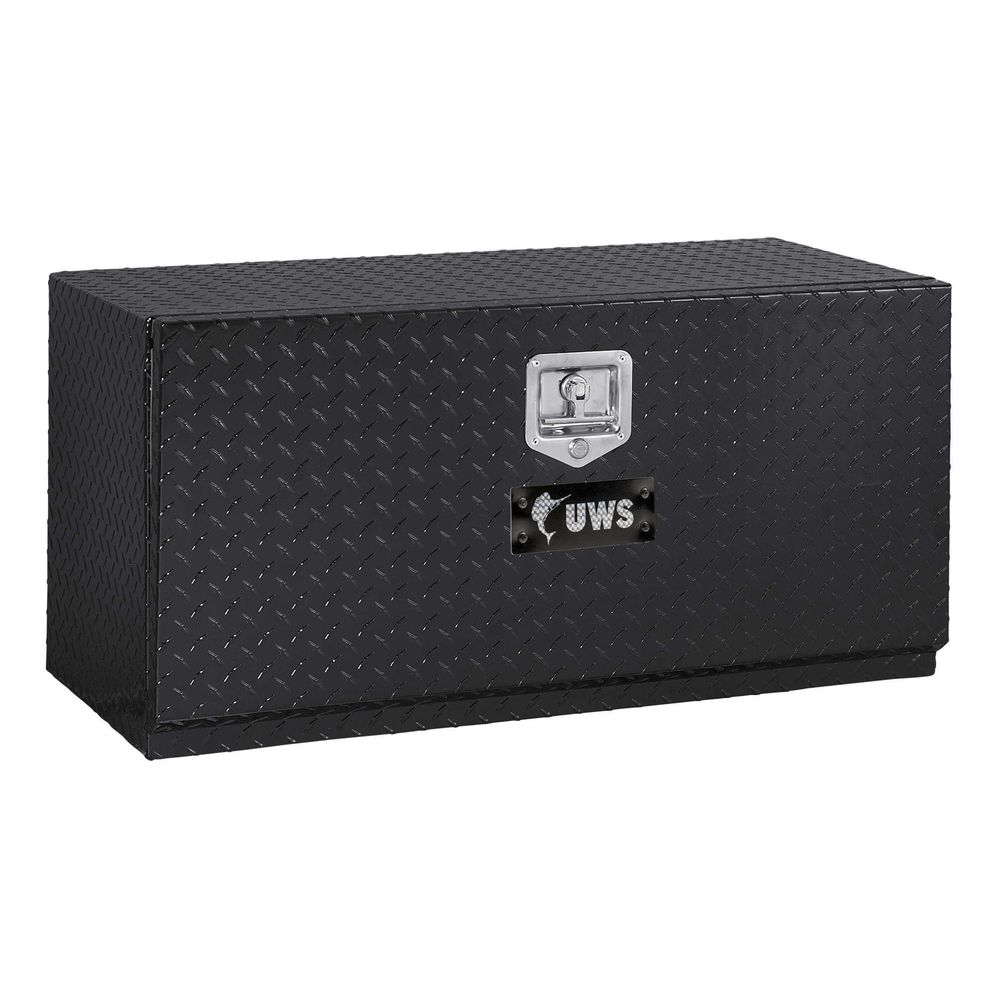 UWS, 36Inch Single-Door Underbody Tool Box, Width 36 in, Material Aluminum, Color Finish Gloss Black, Model EC40092