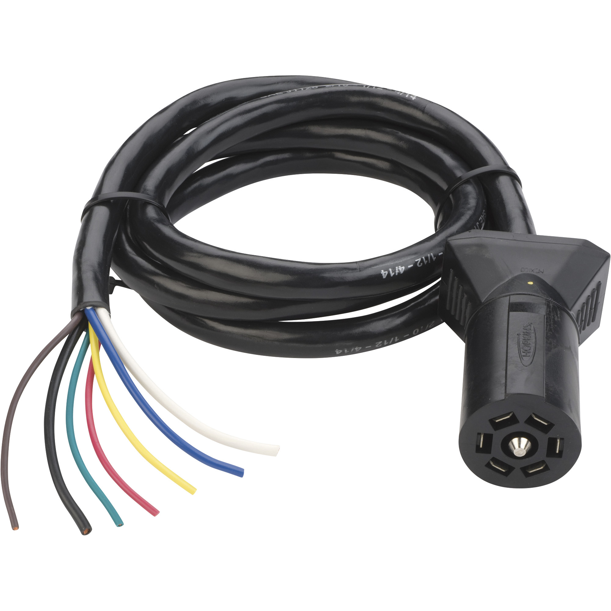Hopkins Towing Solutions LED Test 7 Blade Molded Cable Trailer Connector 6ft., Model #20286