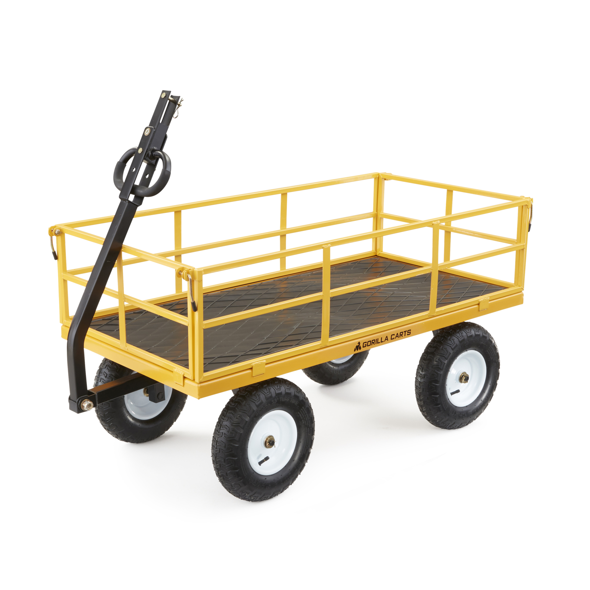 Gorilla Carts, 7 CU FT Steel Utility Cart, Load Capacity 1200 lb, Model GOR1201B